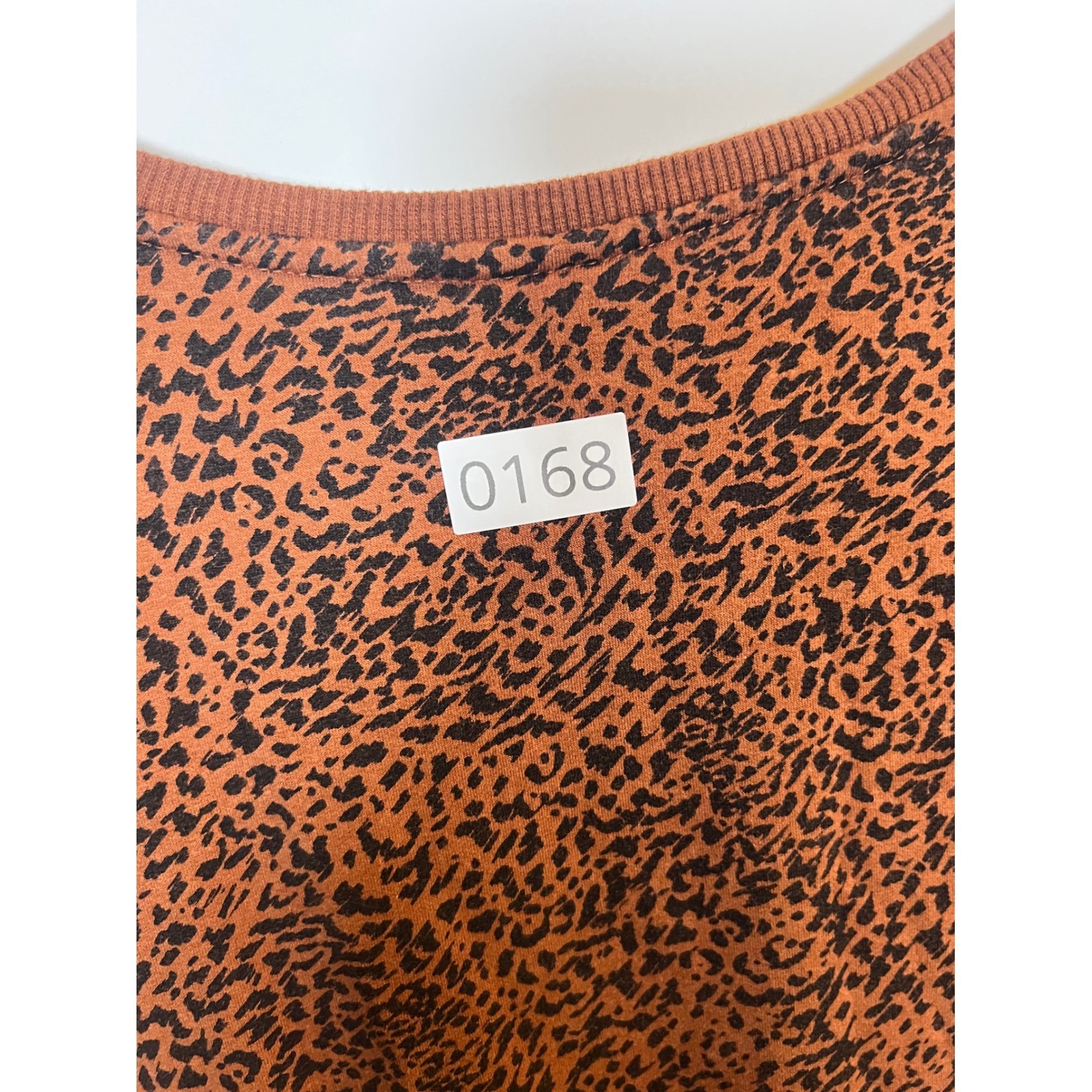 Amazon Essentials Womens Romper Leopard Print Sleeveless V-Neck Brown Size Large