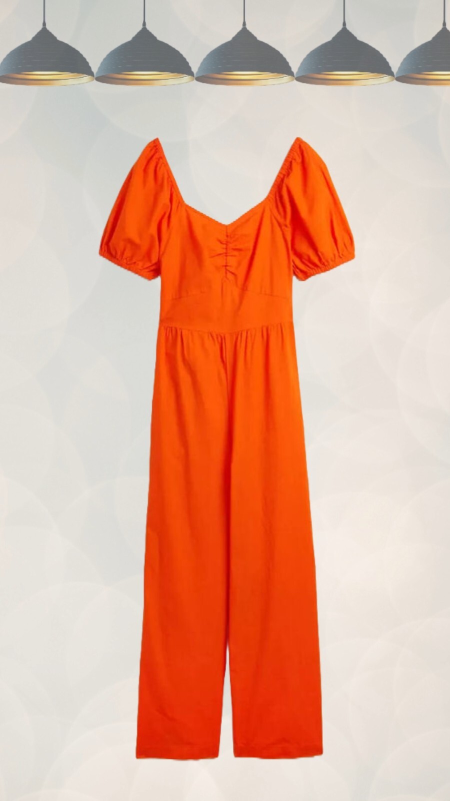 Ex TU Clothing Women’s Wide Leg Bow Back Jumpsuit in Red Summer