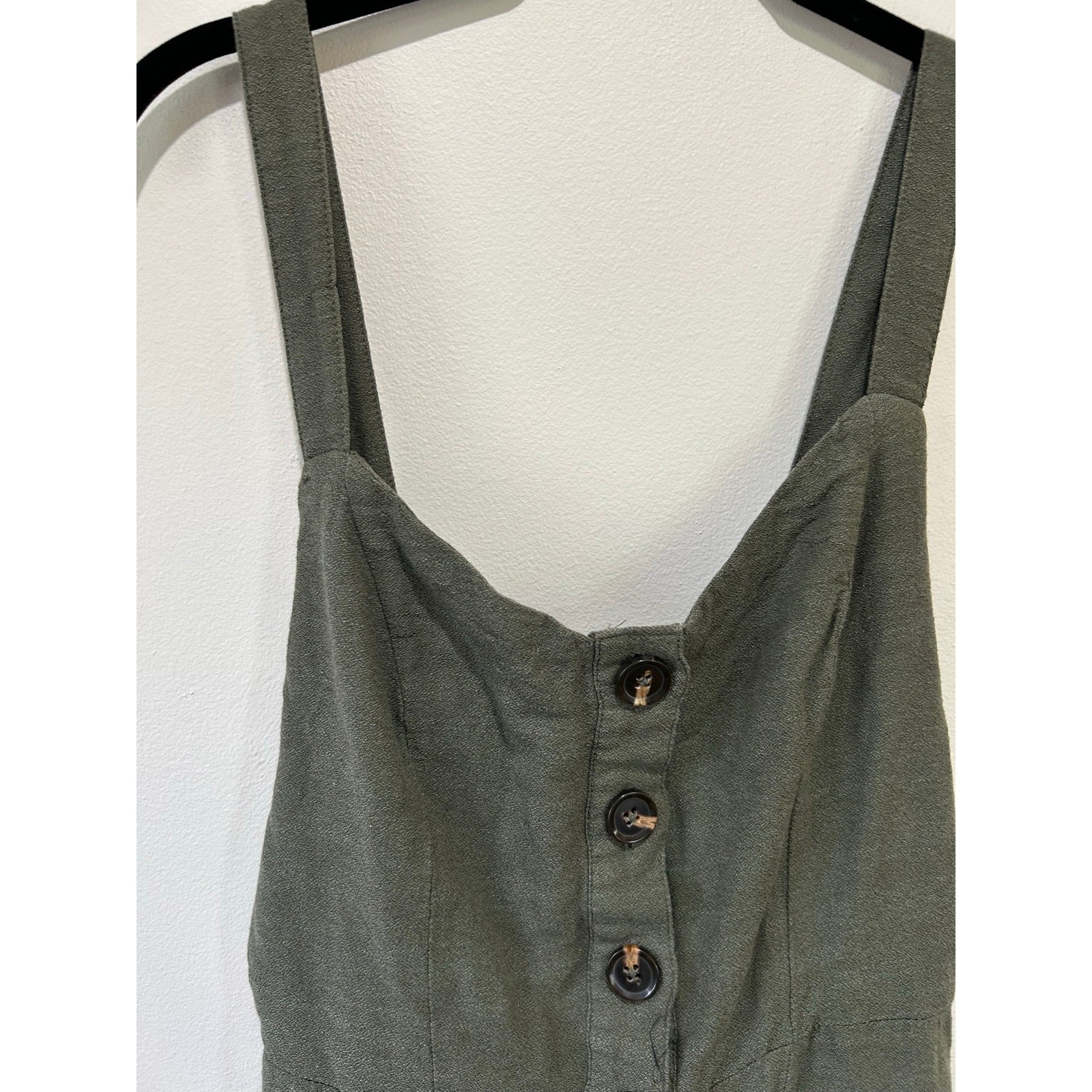 Wild Fable green jumpsuit size XS wide leg adjustable straps