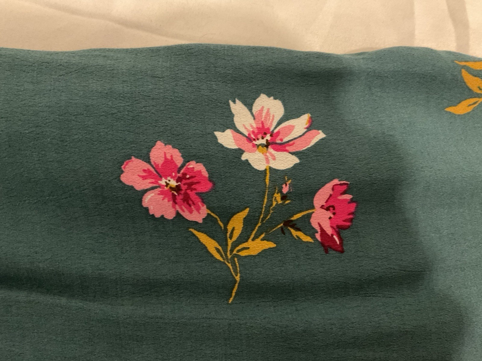Abercrombie & Fitch green floral long sleeve jumpsuit Boho Whimsy Fairy SZ XS