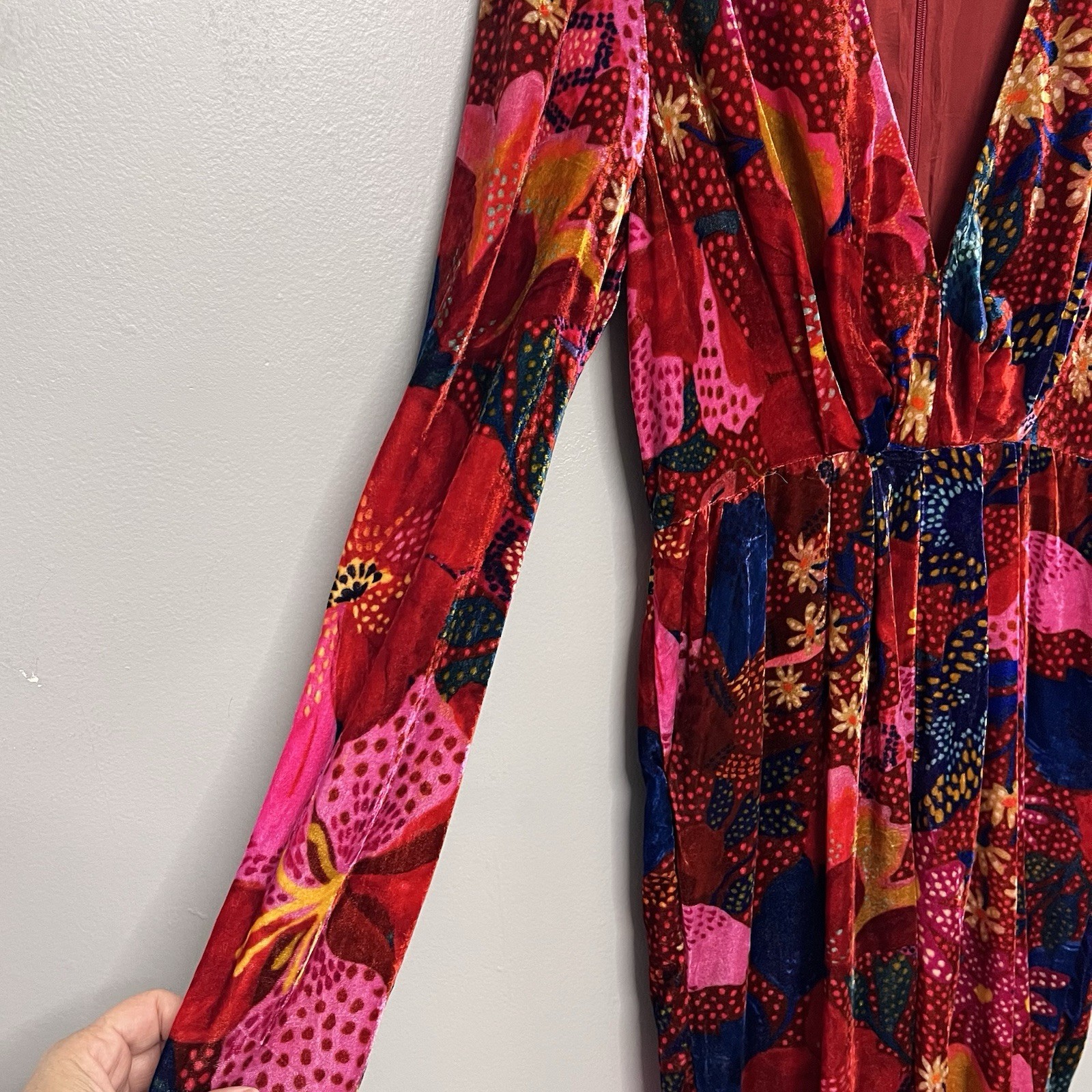 NWT Farm Rio Snake Garden Velvet Jumpsuit Size Medium Tropical Boho Eclectic