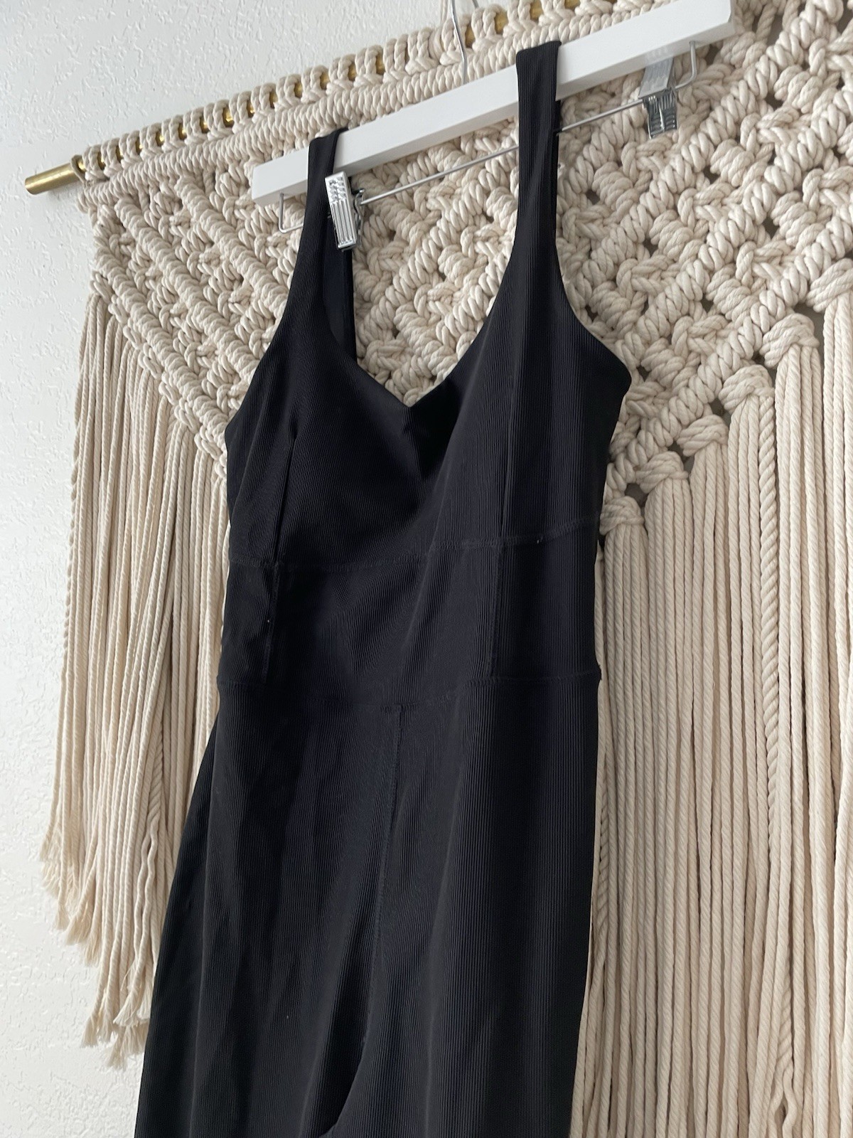 Wilo the Label Women’s Ribbed Black Jumpsuit Size M
