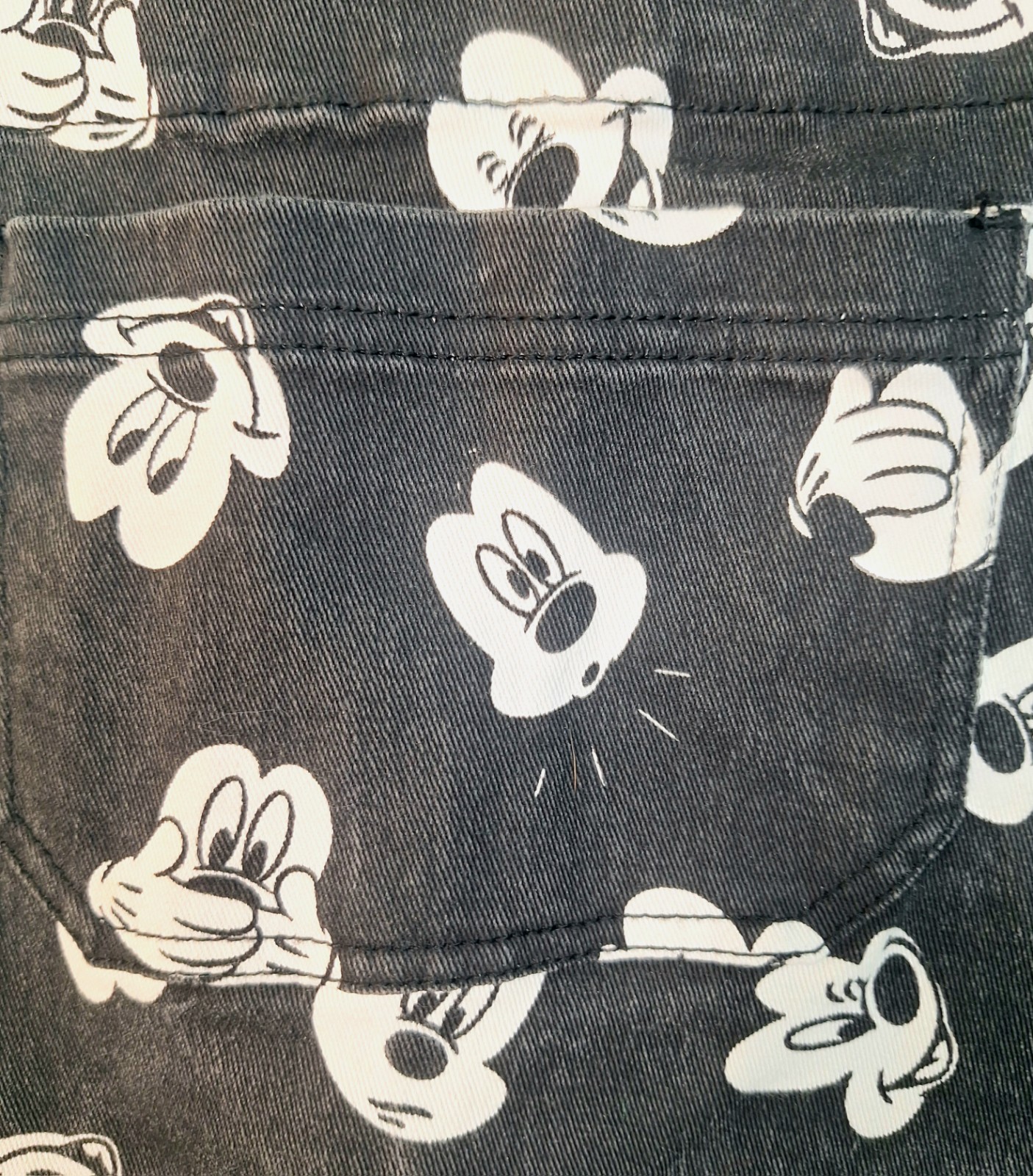 Women’s Med Vintage Disney Mickey Mouse Bib Overalls Skirt