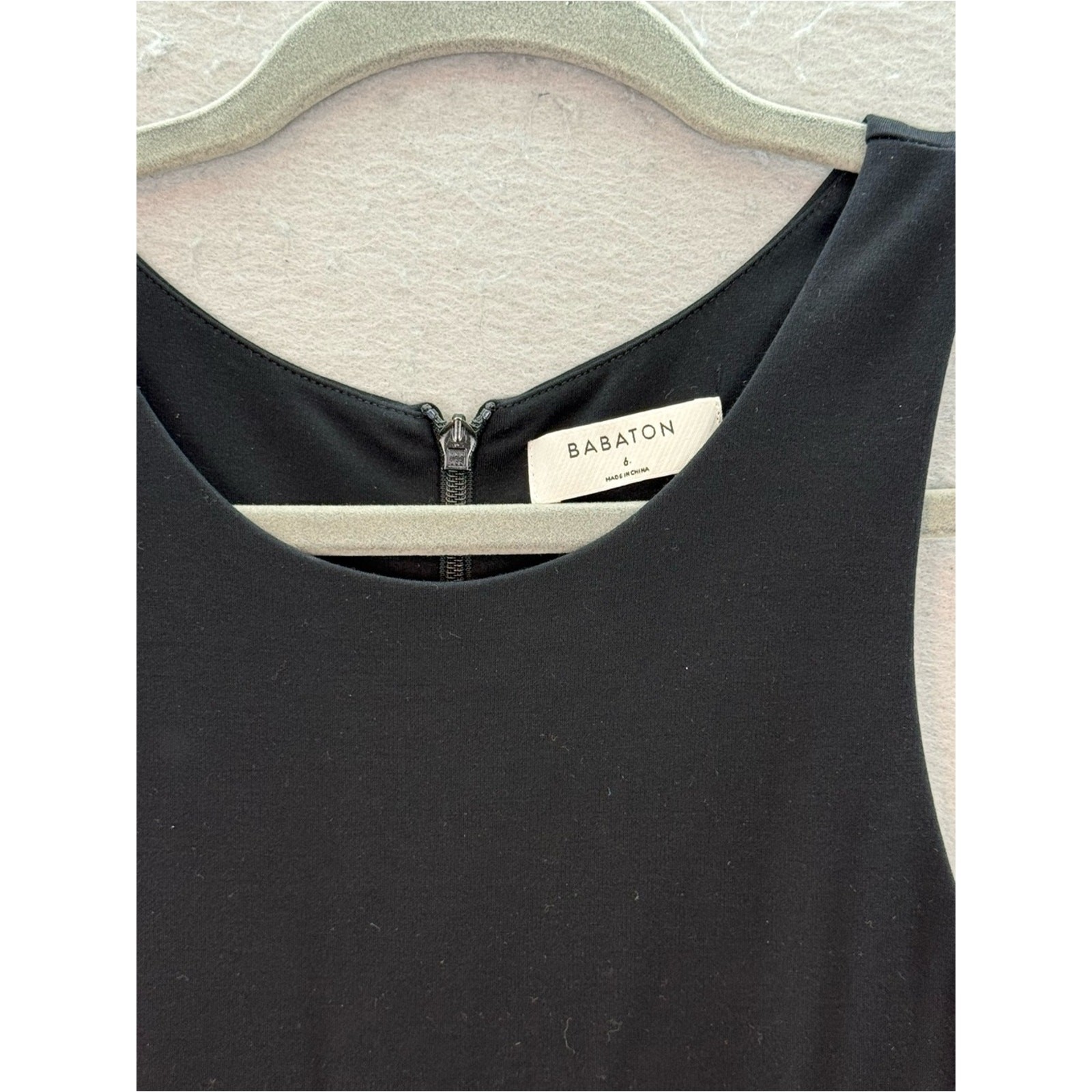 Babaton – women’s black jersey knit sleeveless tank jumpsuit cropped wide leg 6