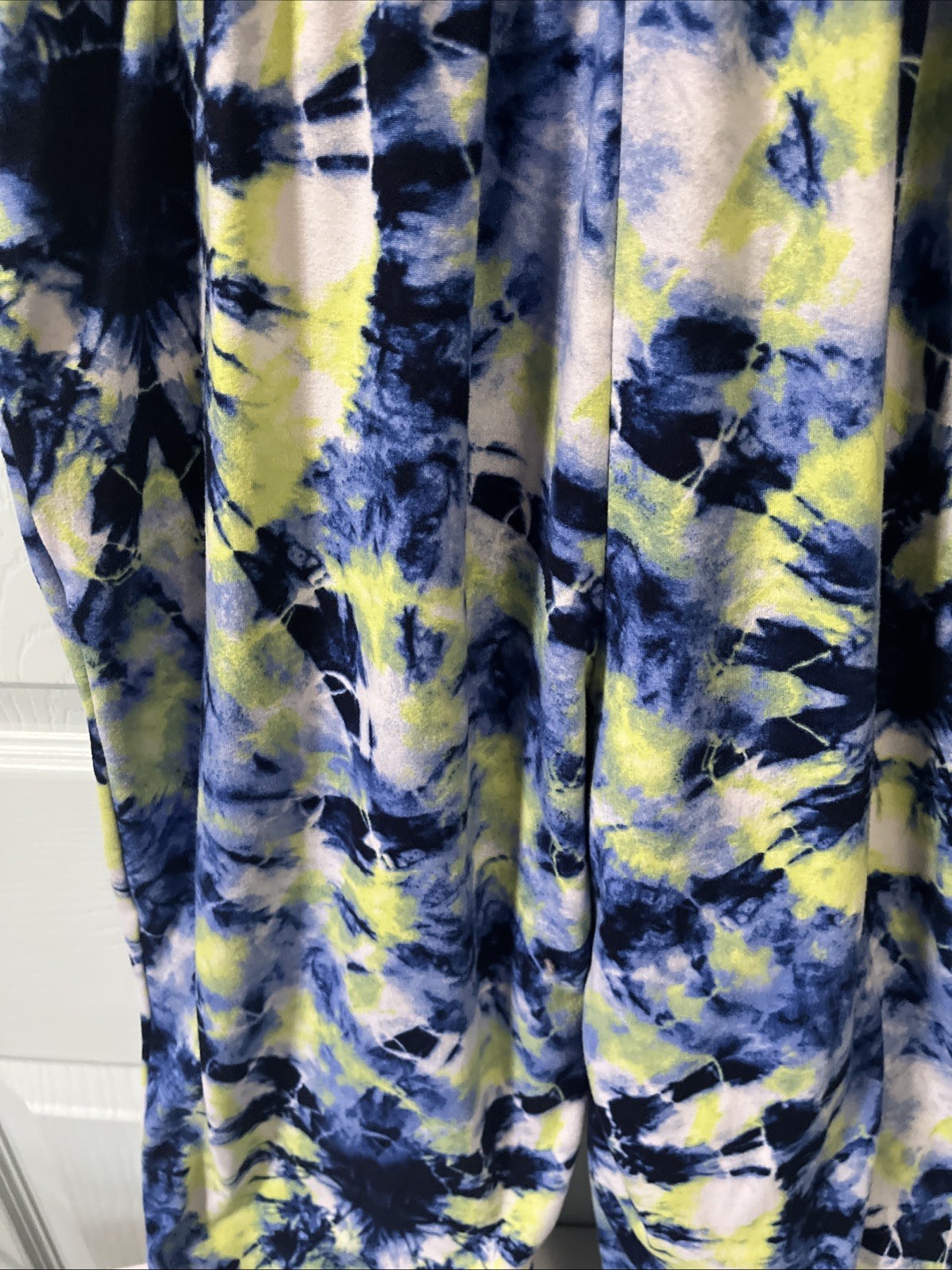 Eye Candy Women Sz. S Blue/Green Jumpsuit Romper Sleeveless Elastic Waist Pocket