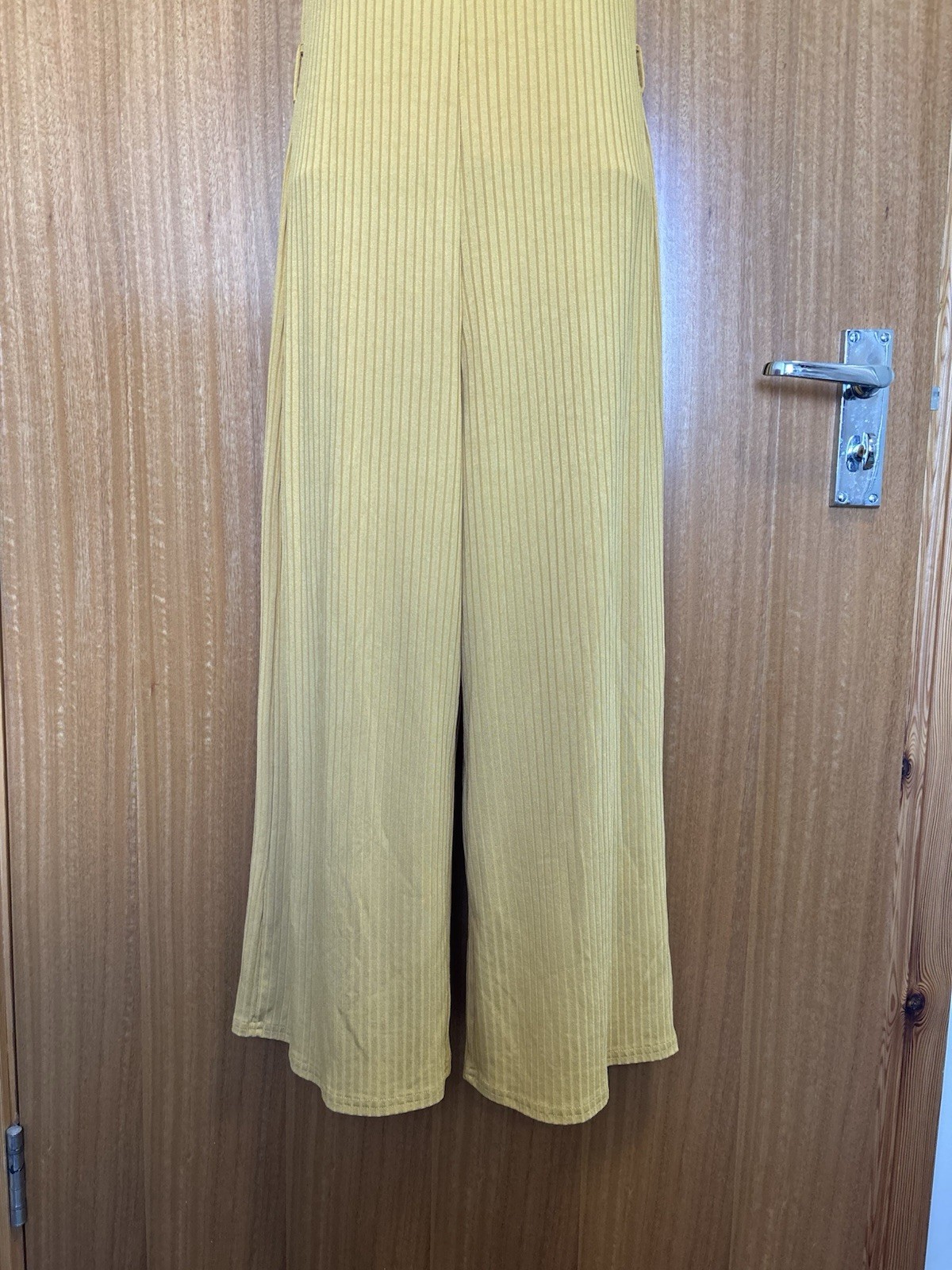Primark Jumpsuit Women’s Size UK 8 Mustard Yellow Culotte Wide Leg Summer Retro