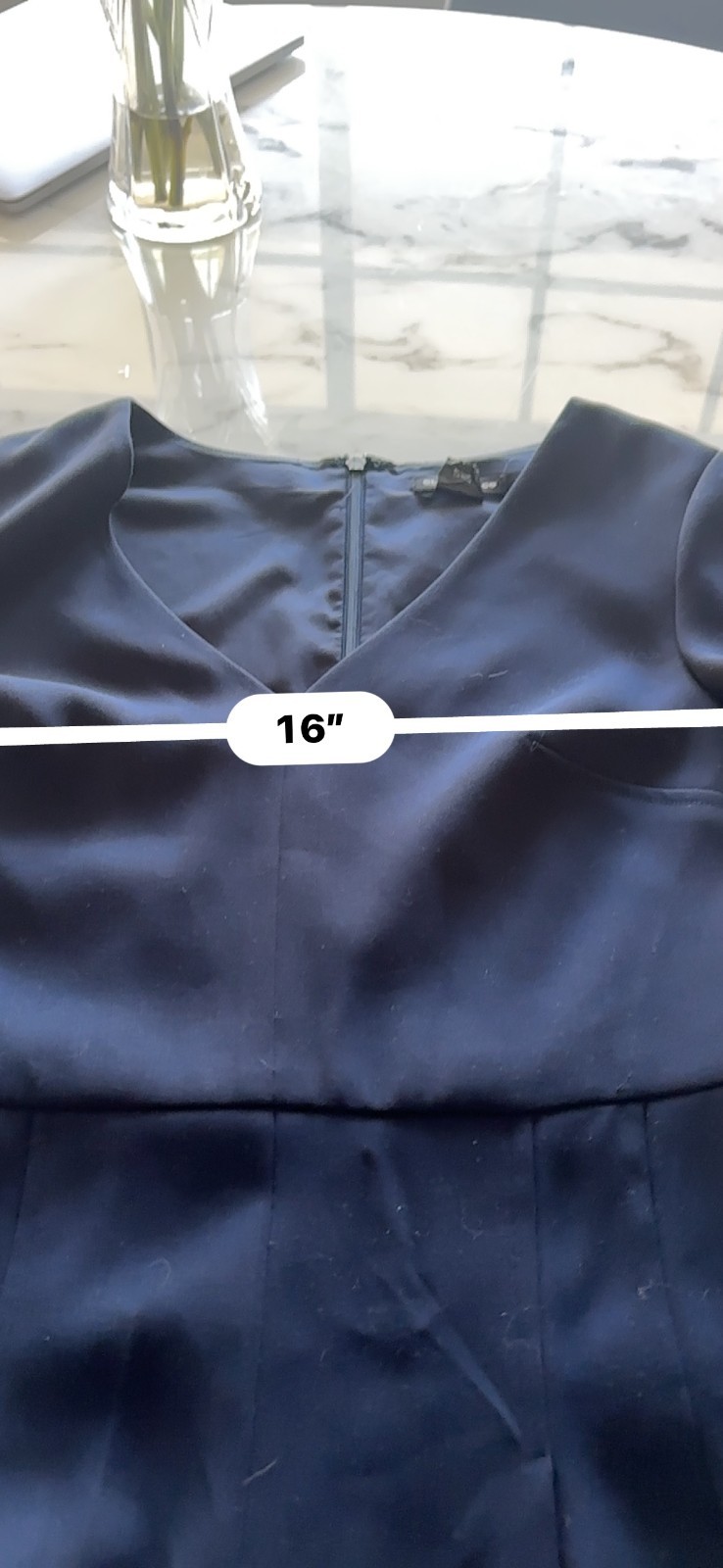 Club Monaco Jumpsuit Size 00 Navy V-Neck Cap Sleeve Wide Leg 100% Polyester