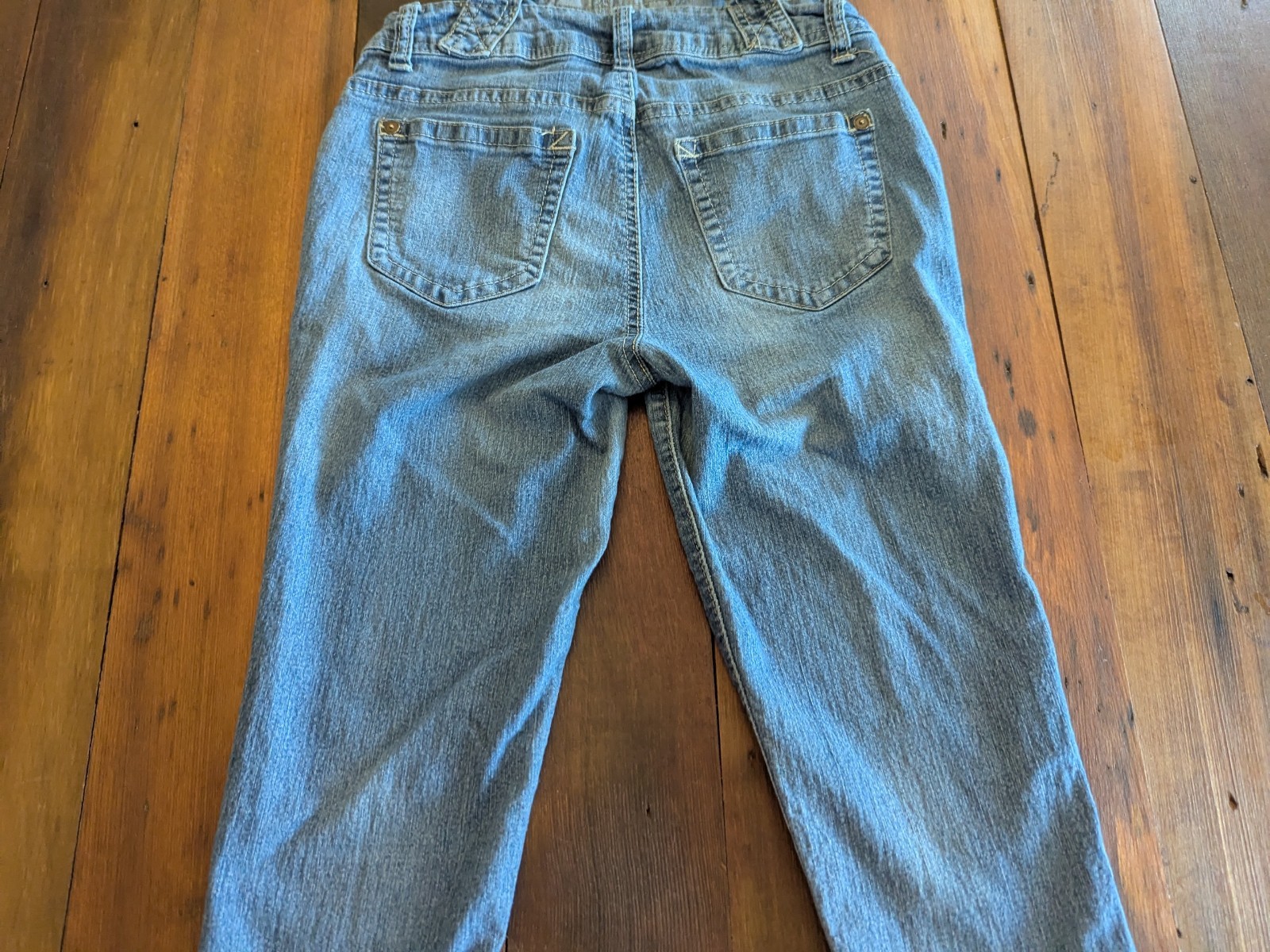 Wallflower Women’s Teens XS Bib Denim Jean Overalls Bibs Stretch RN 120246