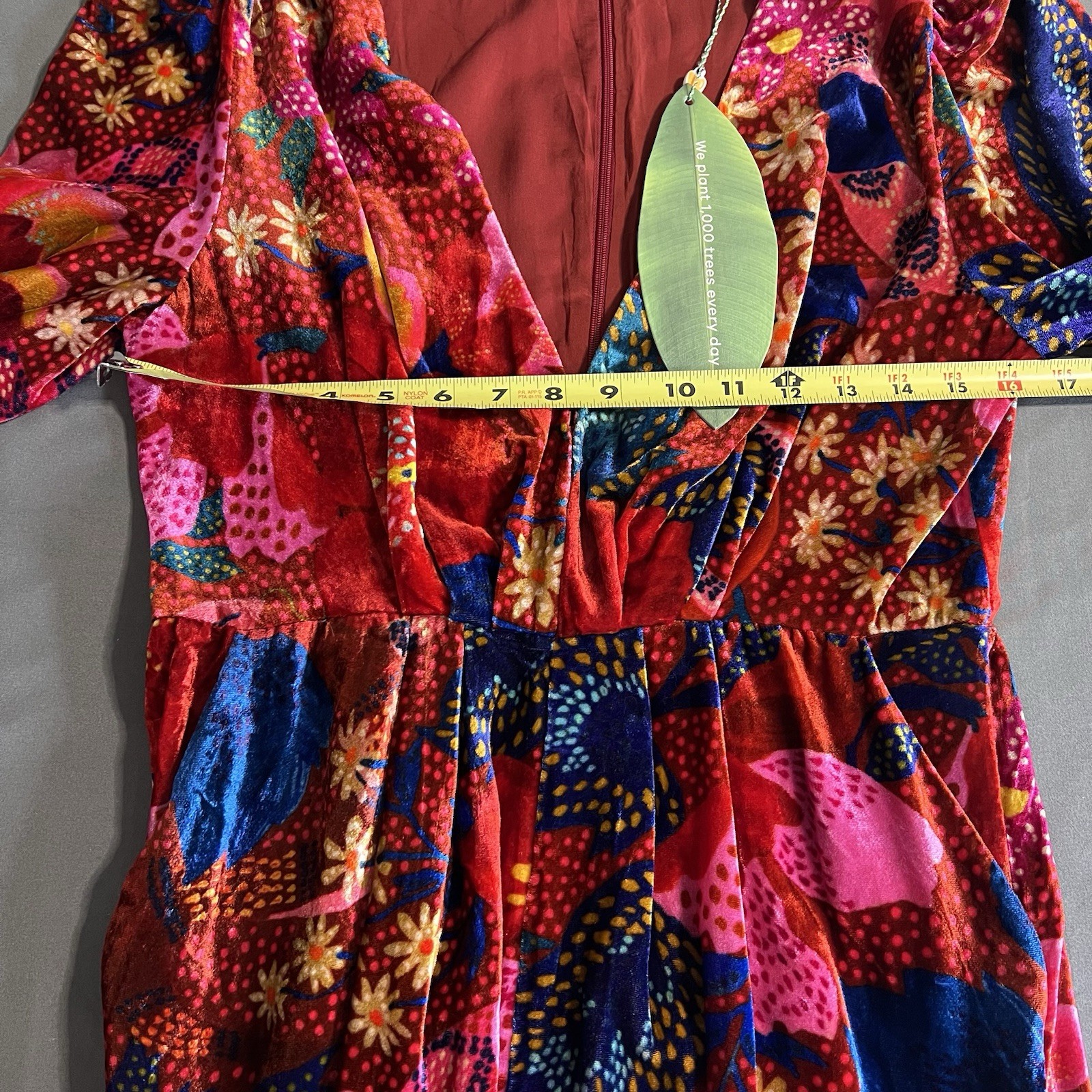 NWT Farm Rio Snake Garden Velvet Jumpsuit Size Medium Tropical Boho Eclectic