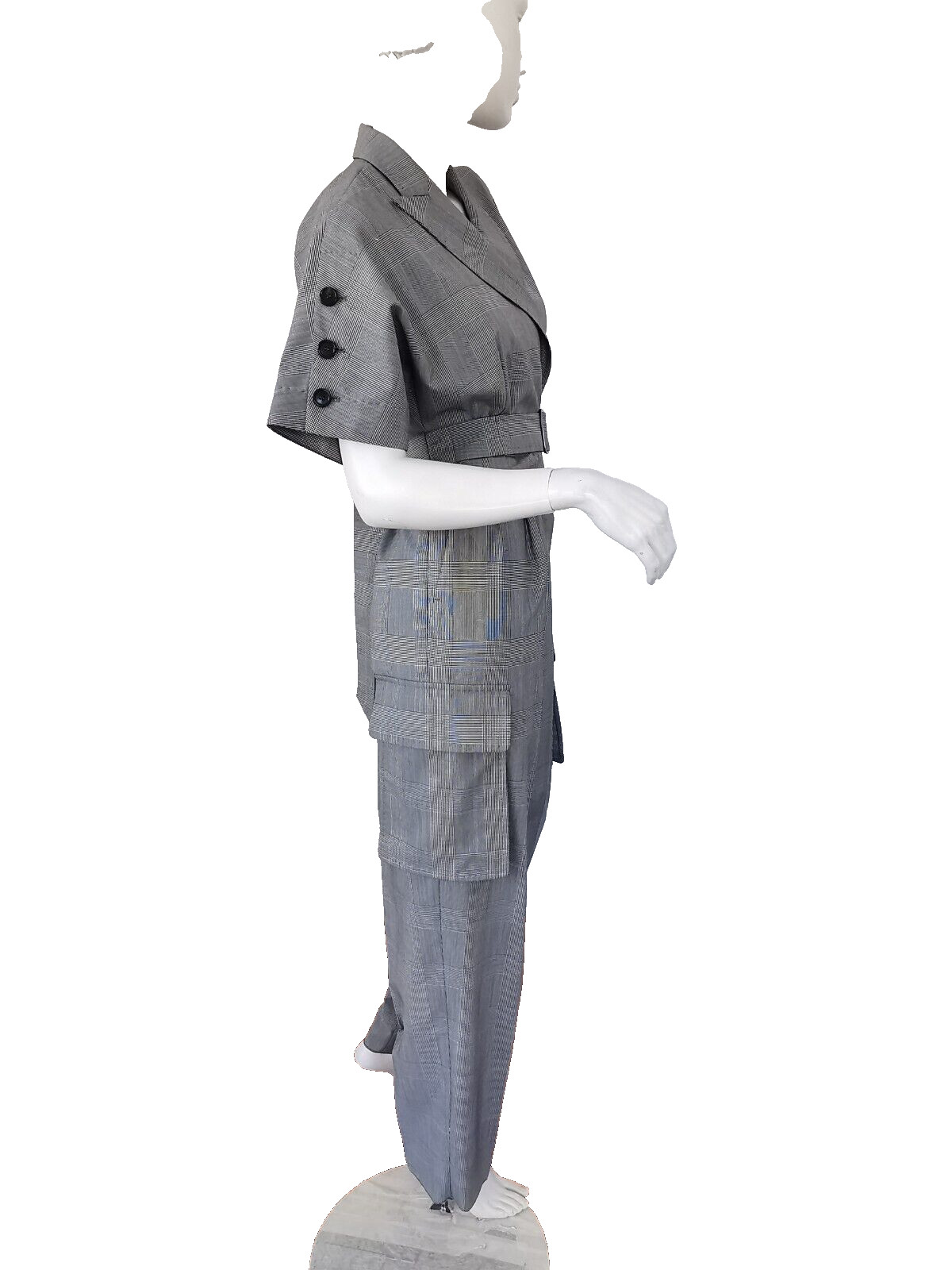 🌟MAX MARA Virgin WOOL Canvas Jumpsuit 4US_ 6Gb_ 34De_ 38It_ 36Fr ‘BARI’