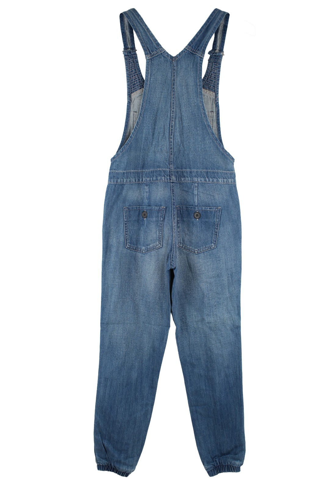 Levi’s Women’s Denim Overalls Red Tab Tapered Leg Cuffed Adjustable Overalls