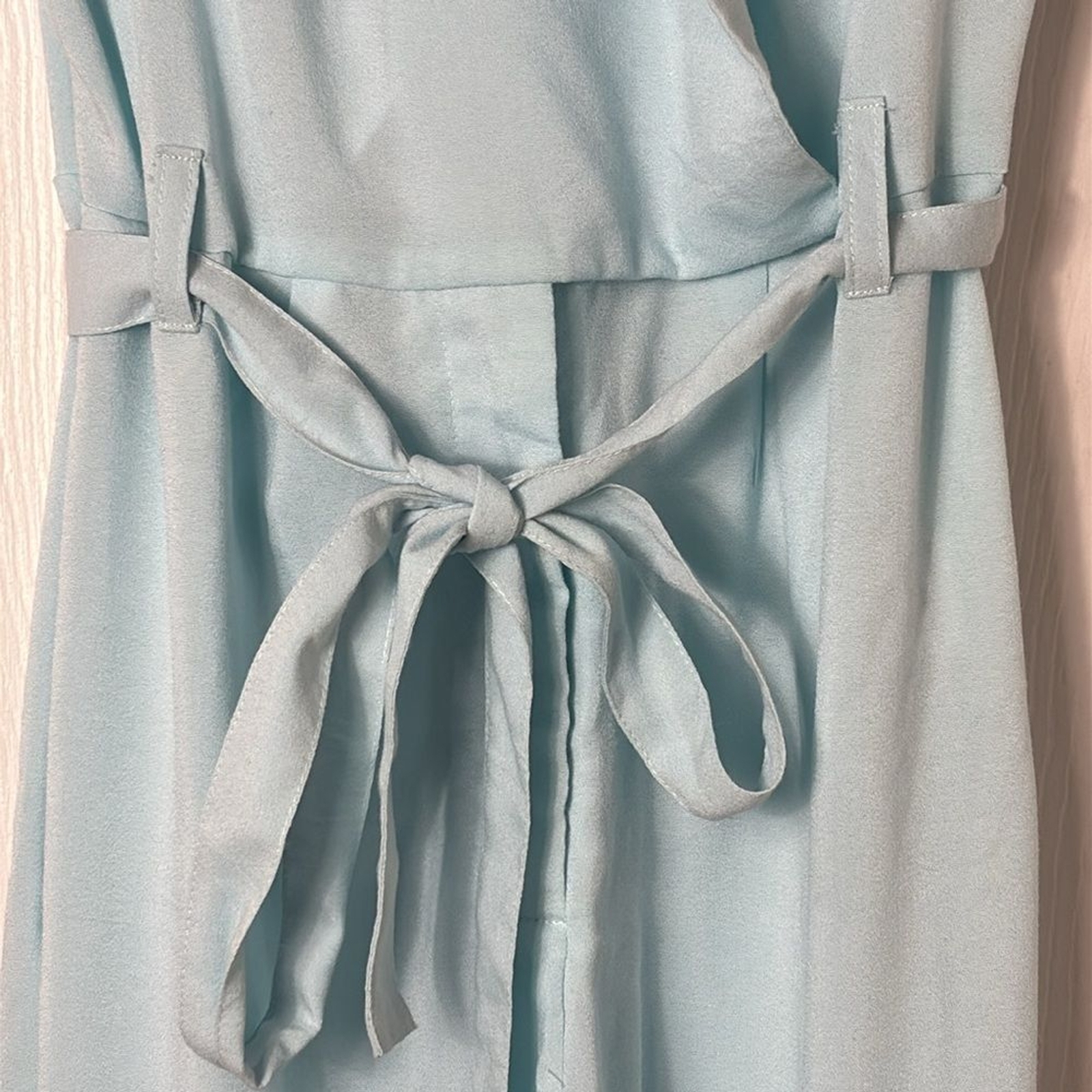 AUDREY PARKS Sleeveless Baby Blue Pant Jumpsuit Size XS