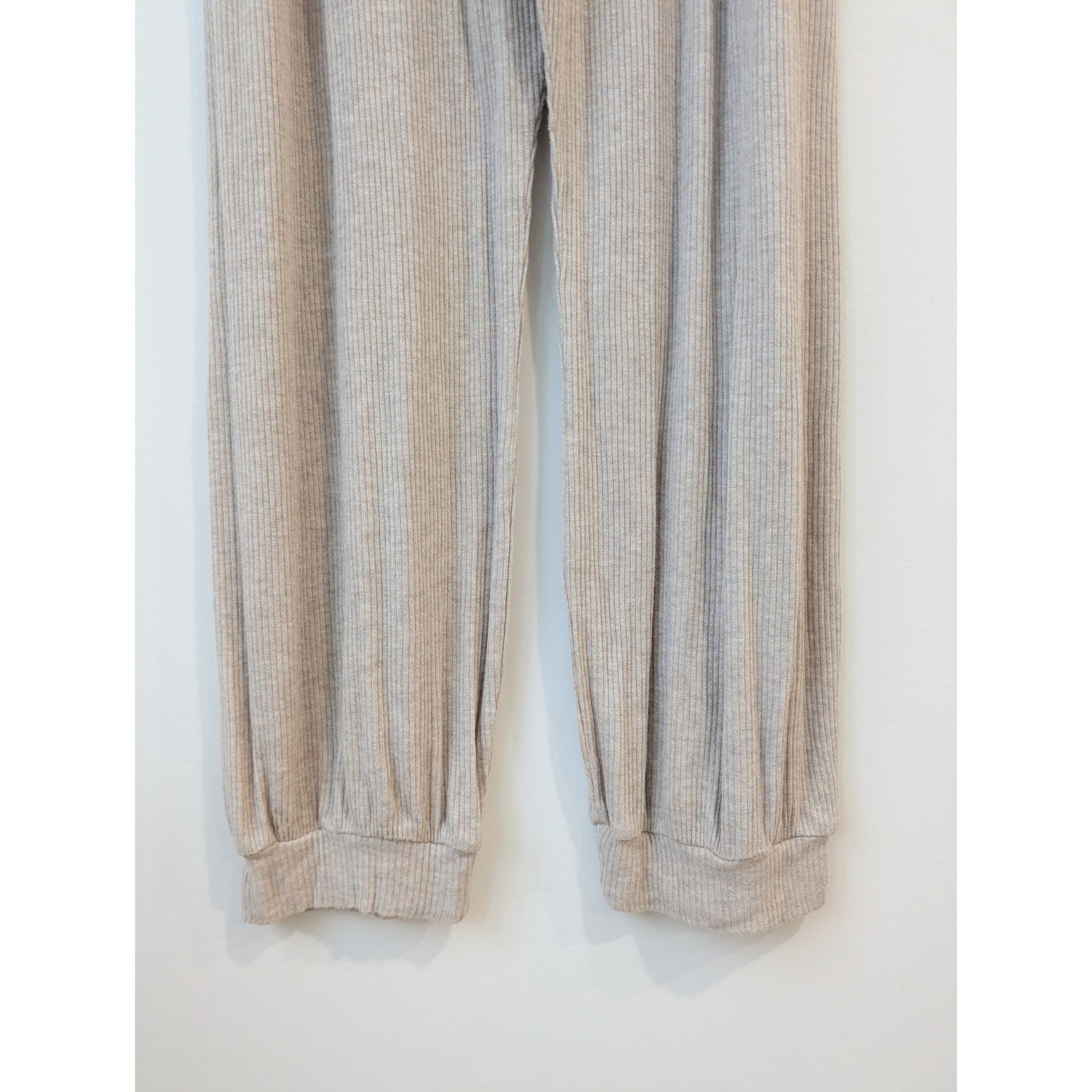 Eberjey Elon Ribbed V Neck Jumpsuit In Oatmeal Women’s XL NEW