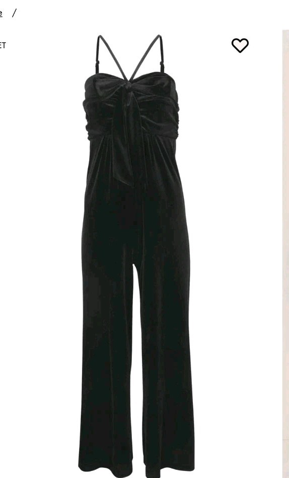 Womens Stretch Velvet Halter Jumpsuit Size XL JET BLACK