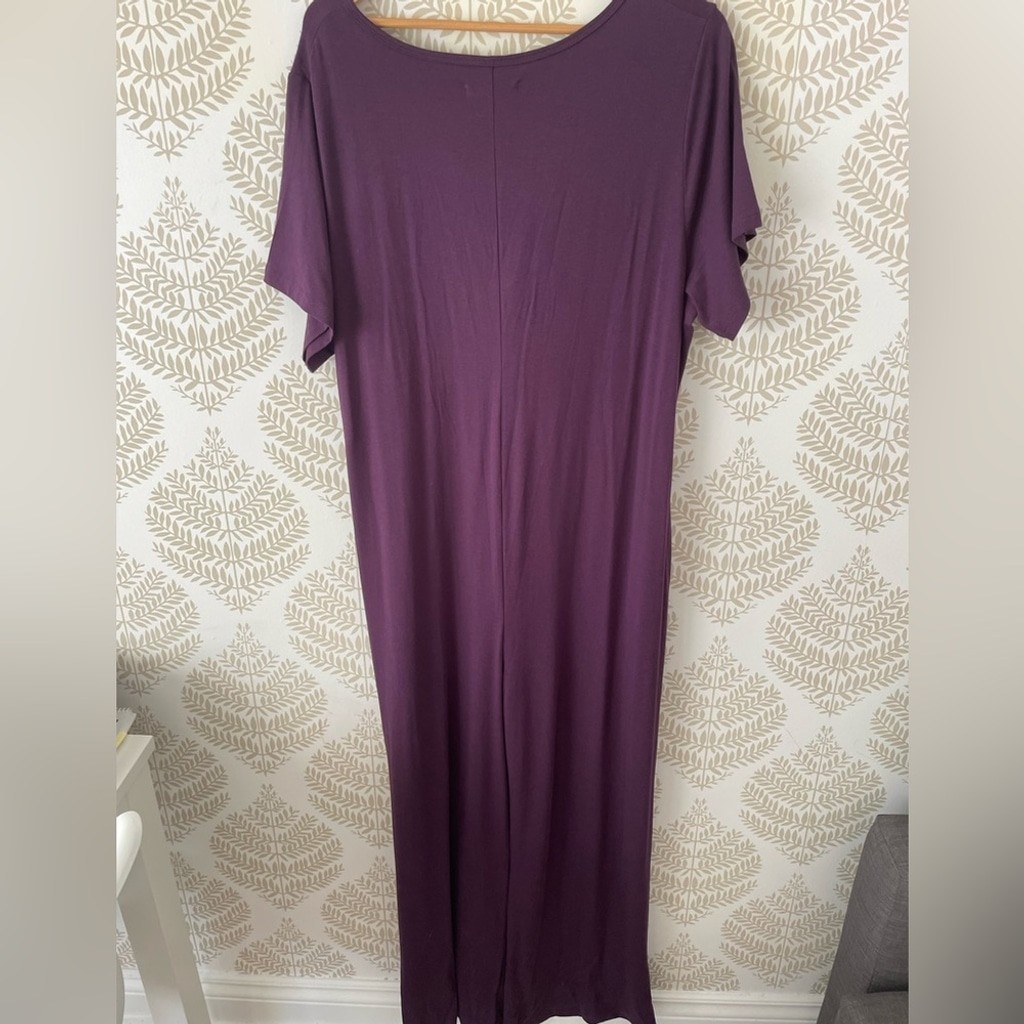 Smash + Tess Plum V-Neck Layla Twist Front Tie Romper size XXL NWT