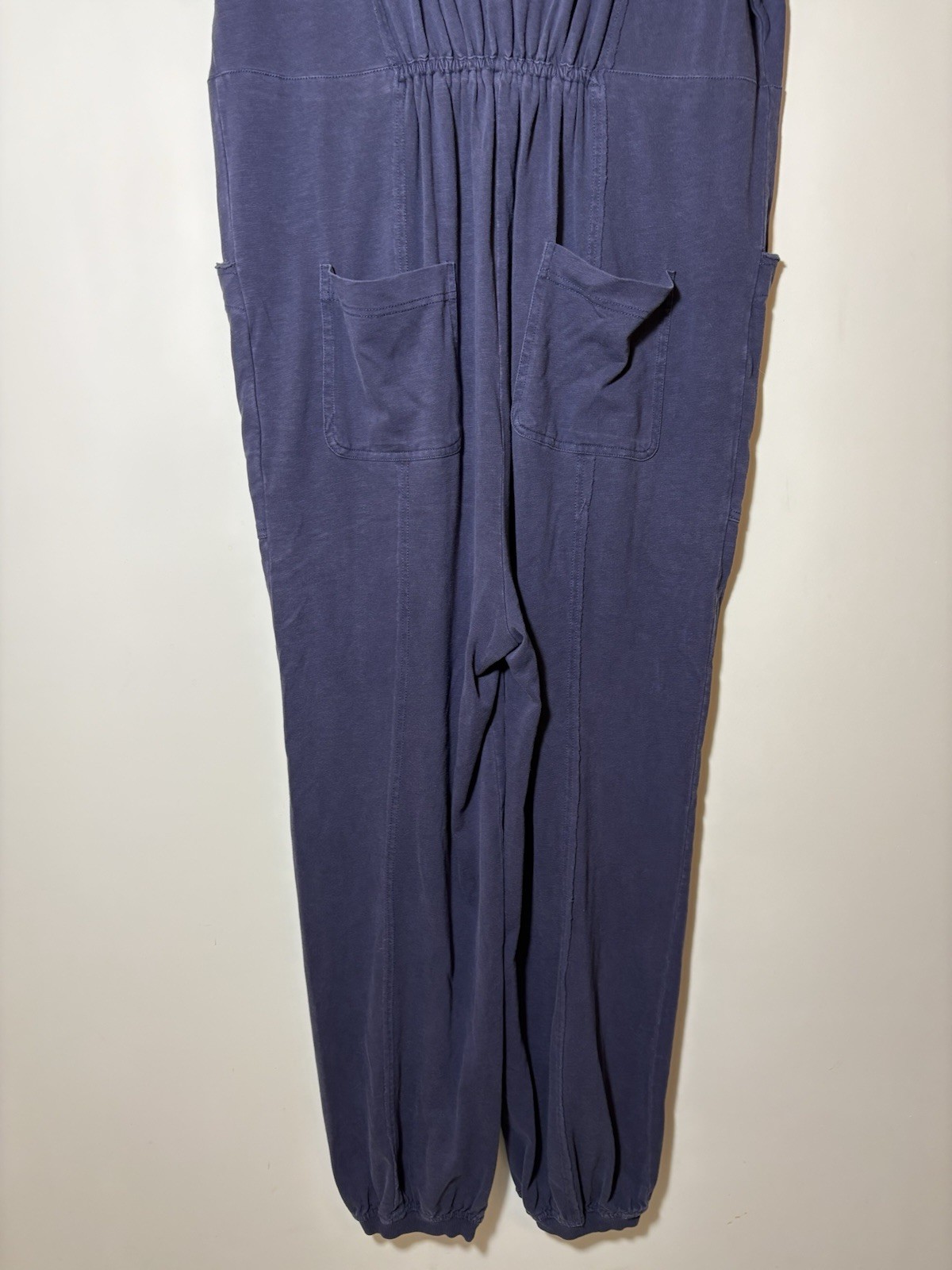 Daily Practice by Anthropologie Oversized Jumpsuit V-neckline Navy Sz S