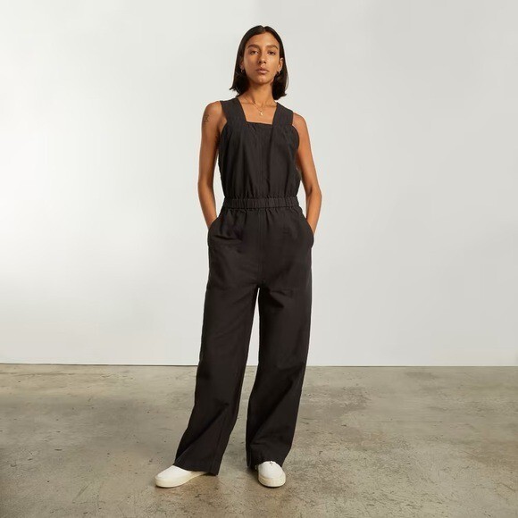 Everlane The Fatigue Apron Jumpsuit in Black Size 4