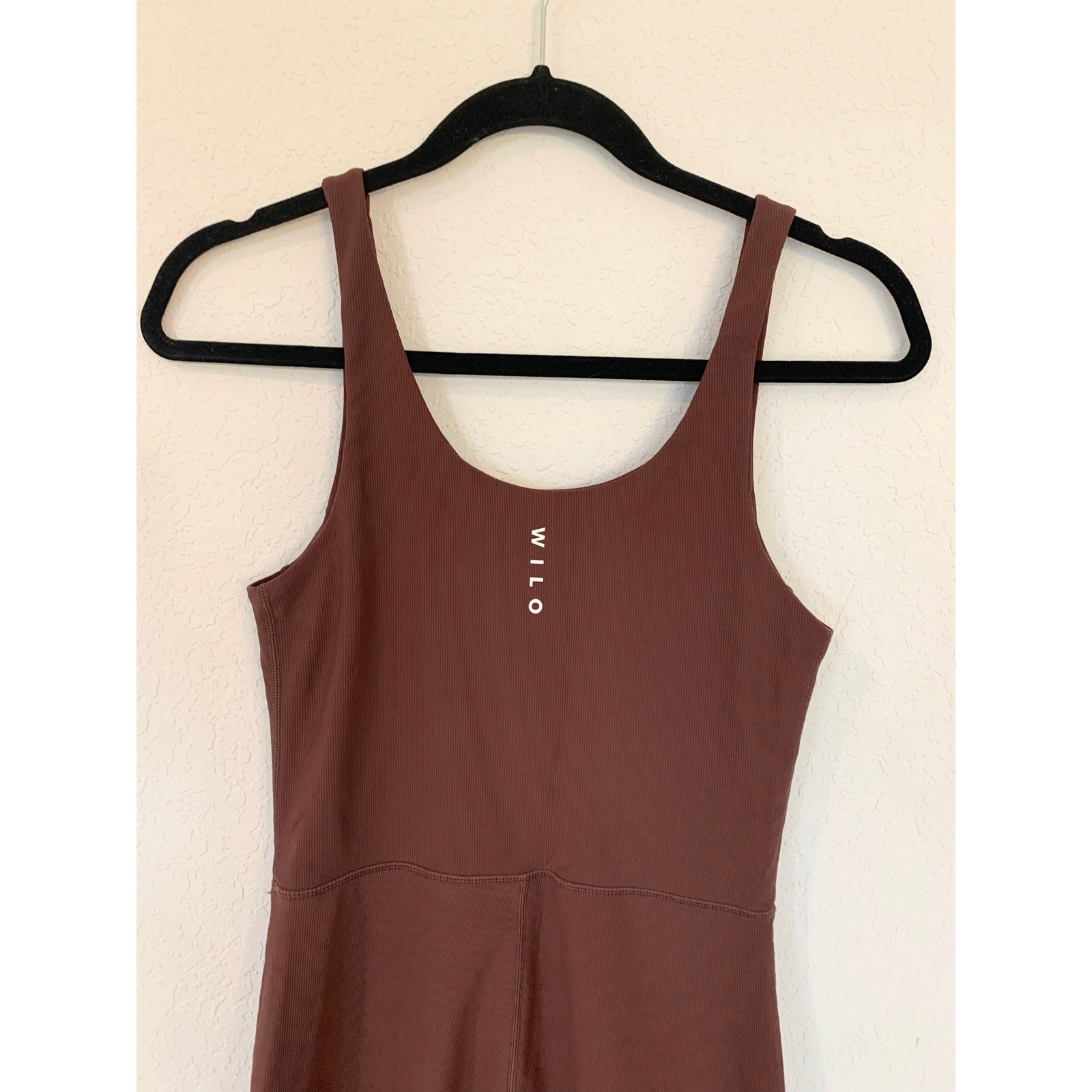 Wilo Brown Jumpsuit One Piece Bootleg Romper Athleisure Medium