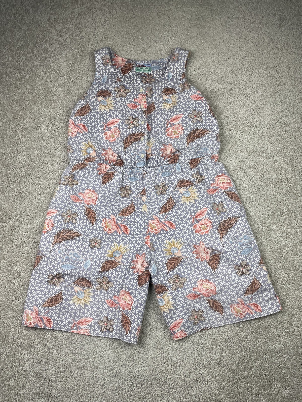Vintage Reyn Spooner Women’s Medium Romper Sundress Tropical Print Floral