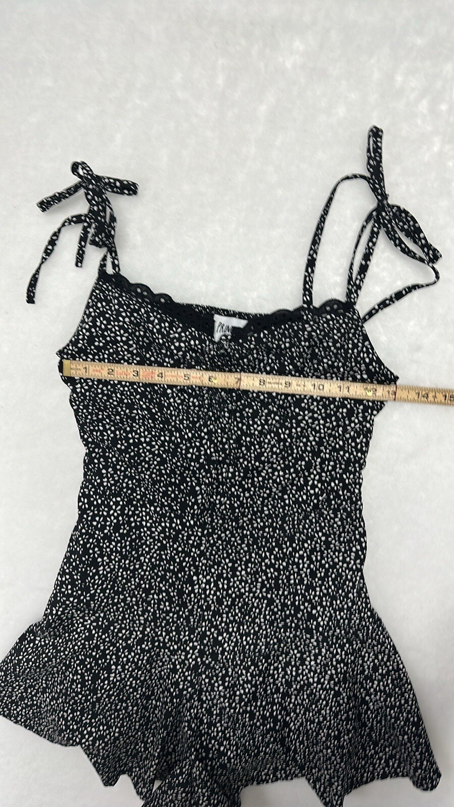 Princess Polly Rada Playsuit Black/White Romper Sz 4