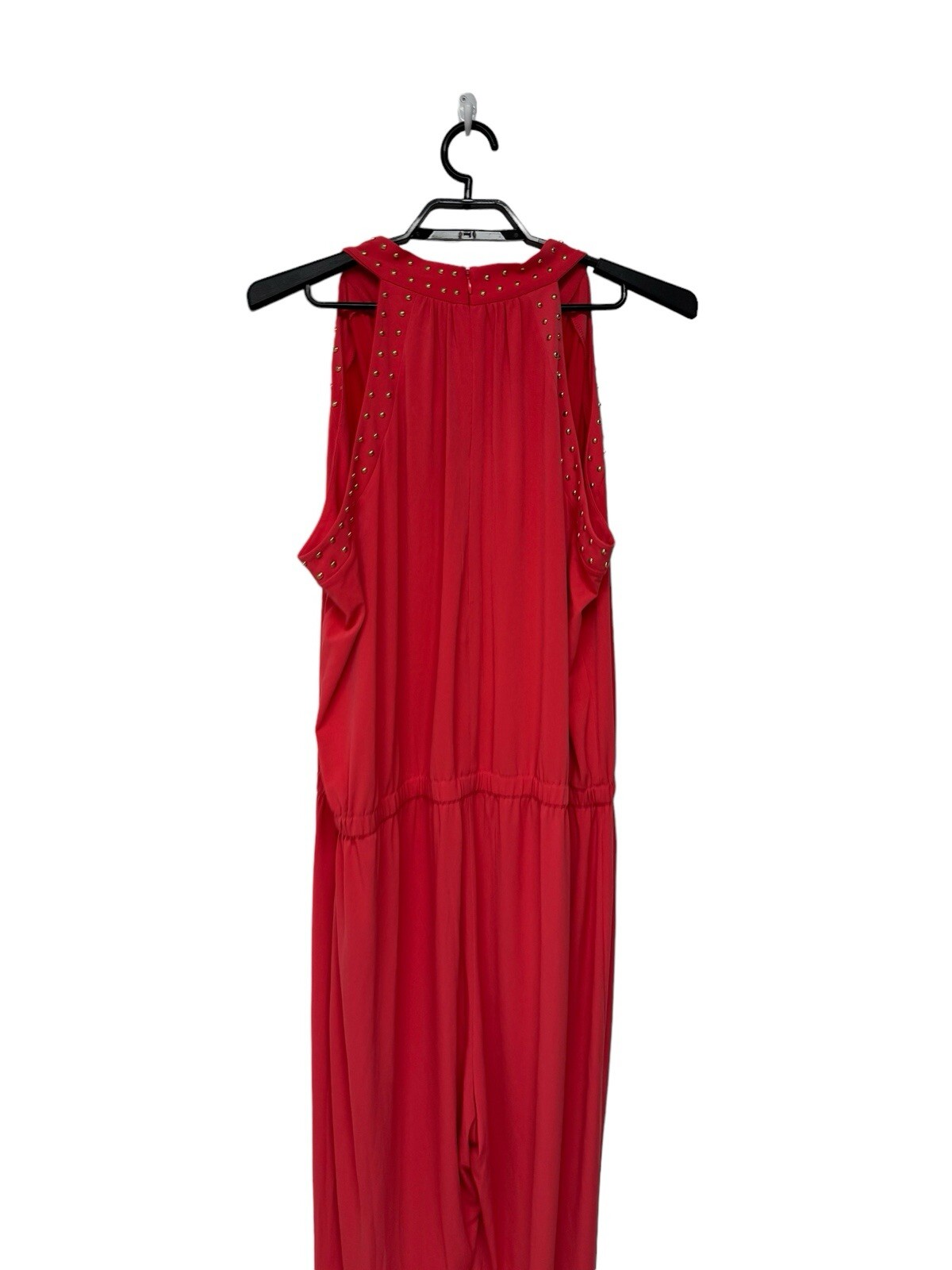 MICHAEL Michael Kors Women’s Sleeveless Beaded sangria Jumpsuit orange Size 3X