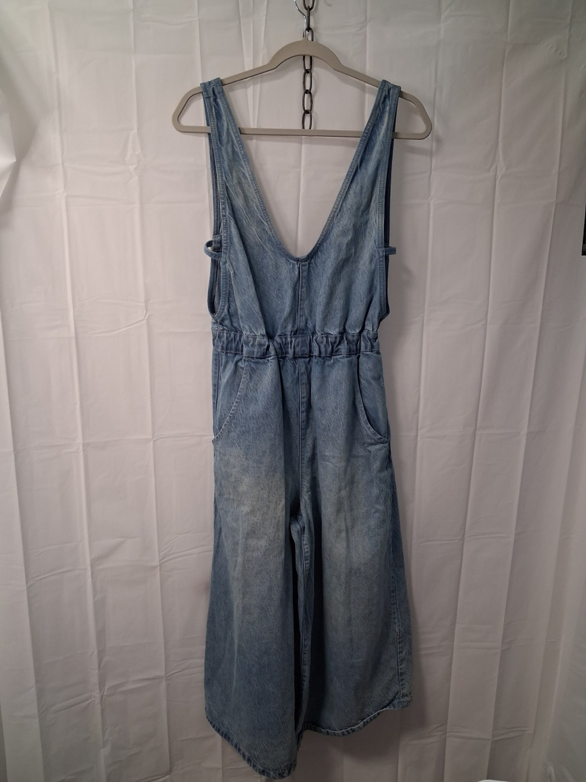 Free People Alora Jumpsuit in Stillwater Blue Size Medium