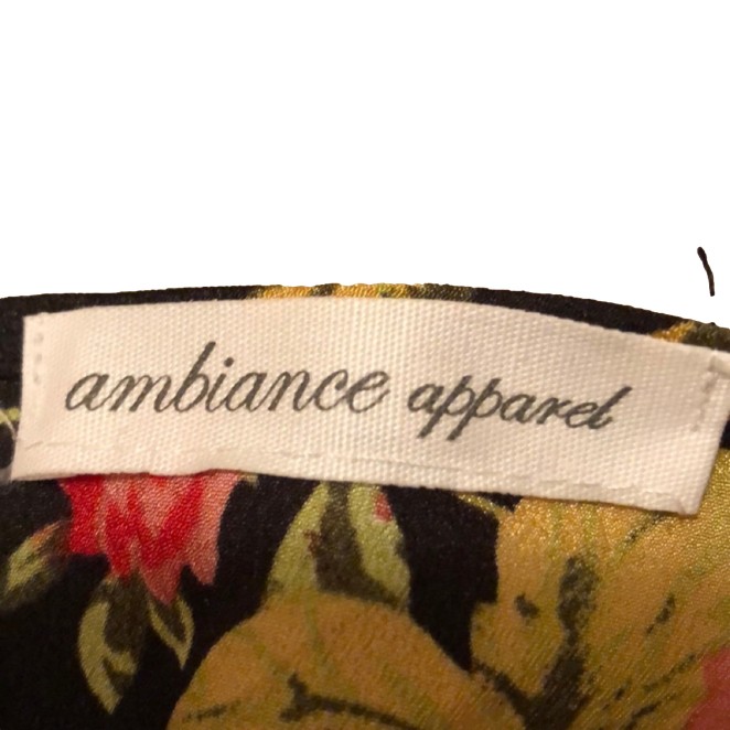 Black Floral Romper NWOT