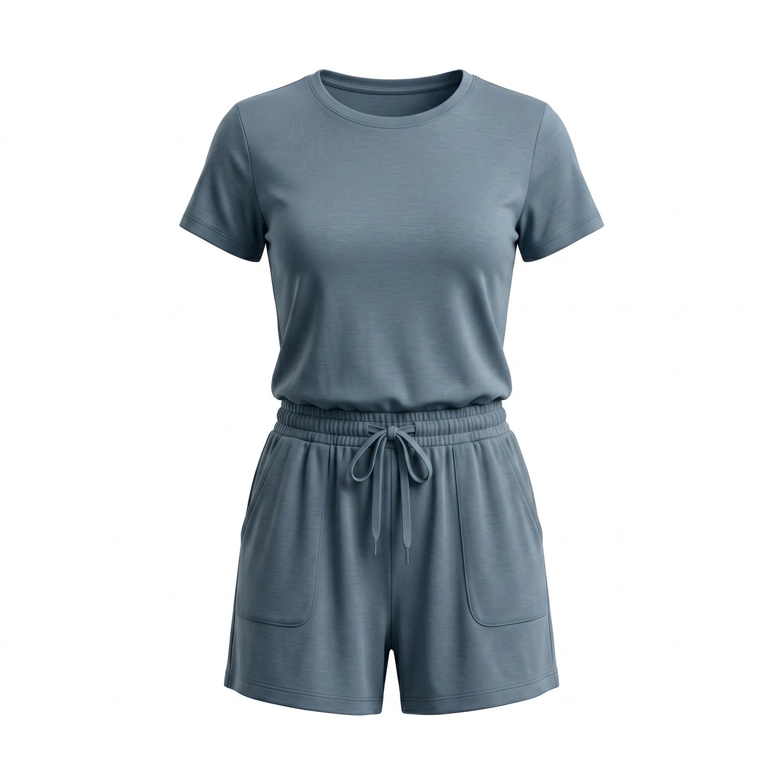 Spanx AirLuxe Romper Women’s Large Teal AirLuxe Modern Elegant Chic Travel