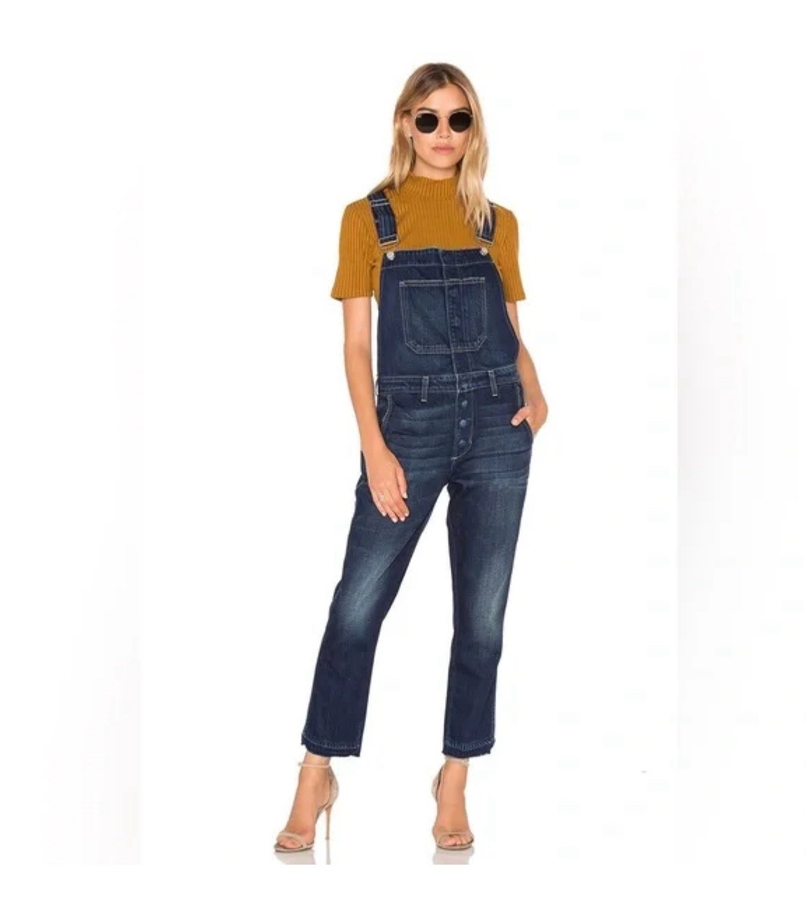AMO Babe Overall 100% Cotton Made in USA Jean Coveralls “True Blue” Size Small