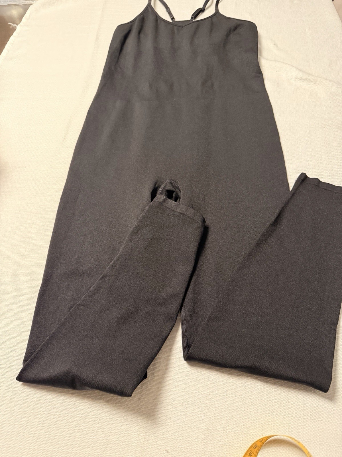 Victoria’s Secret PINK Active Seamless Full Length Layering Jumpsuit Black M