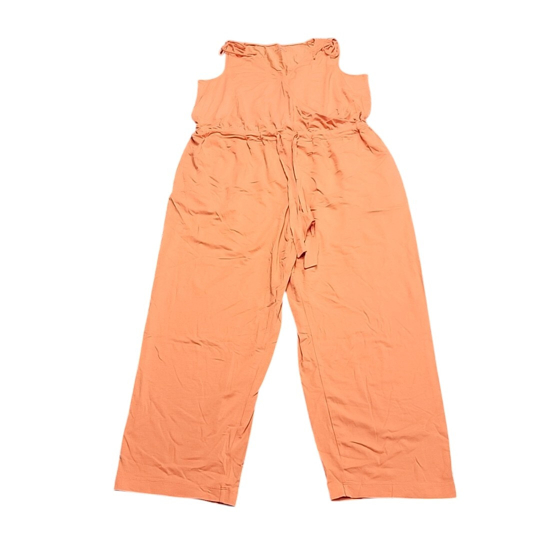 AnyBody Women’s Orange V-Neck Sleeveless Spring Summer Jumpsuit Size X-Large