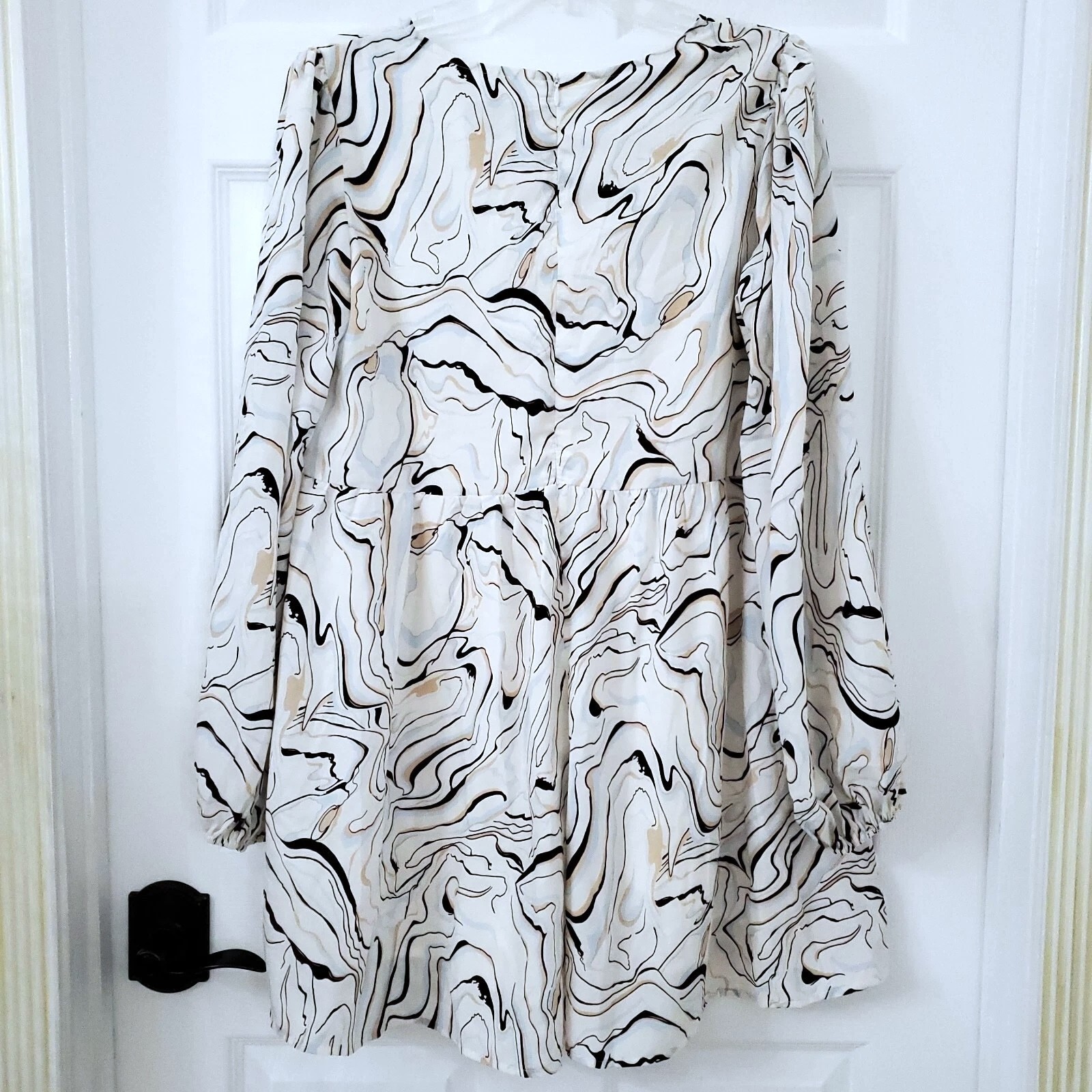 Princess Polly Kaiden Women’s Long Sleeve Romper in Swirl Size 10