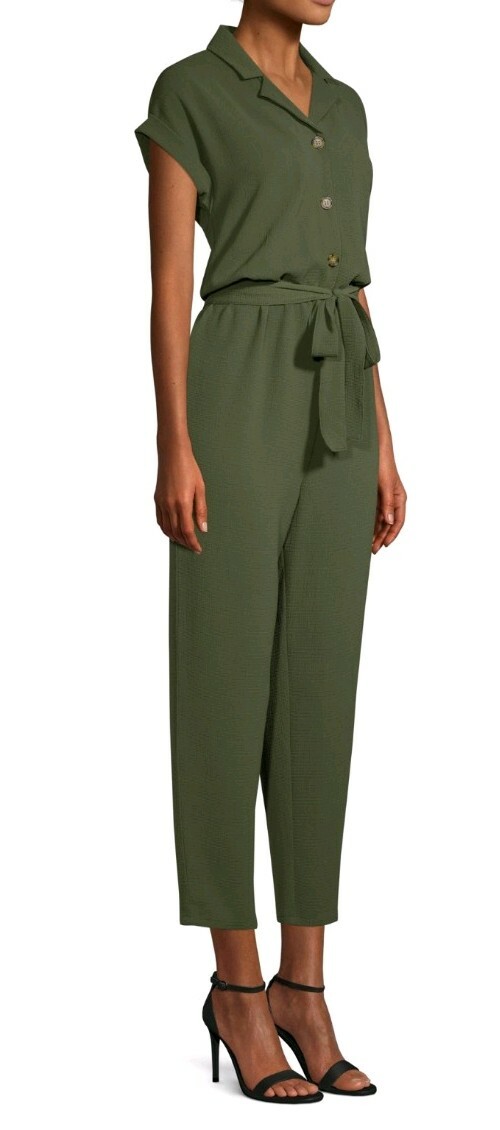 NB Flange Jumpsuit / Olive / size 3X (21) / 97% Polyester/ 3% Spandex NICE !