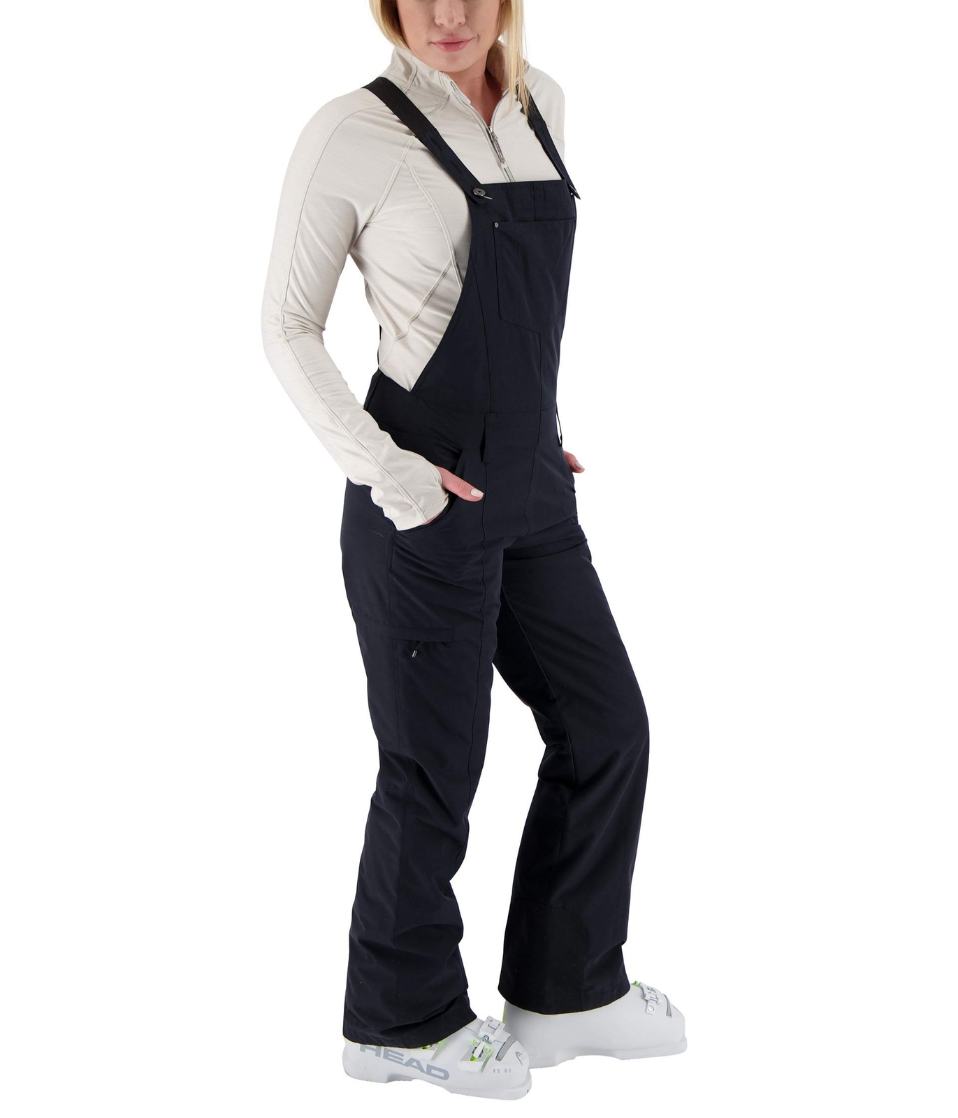 Obermeyer 292662 Malta Bib Overalls Black Size 6 R, L31.5