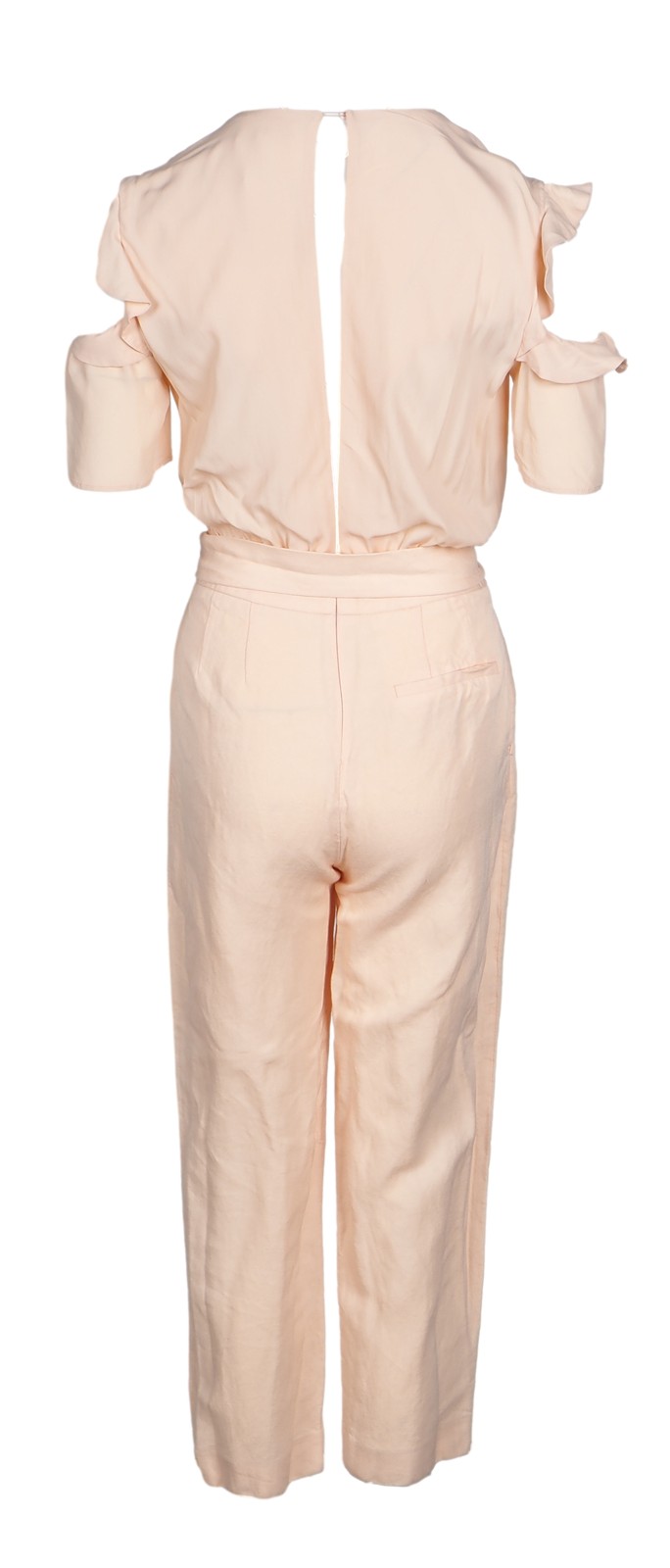 Maje jumpsuit pink viscose linen size 34 XS women’s E19PIRUIZE