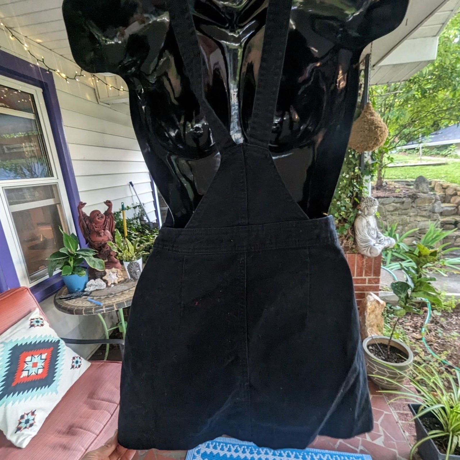 H&M Black Skirted Overalls