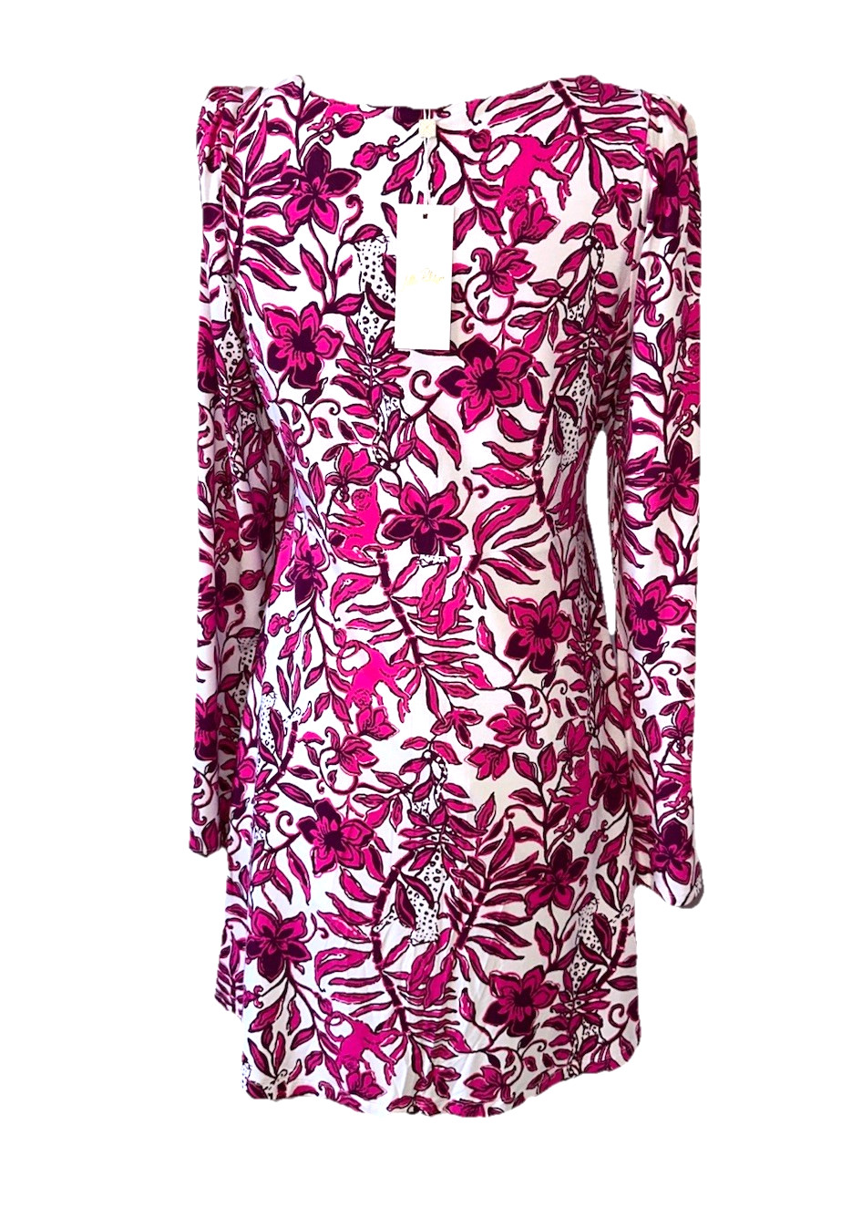 LILLY PULITZER Size L Anne Skirted Romper Elderflower Blossom Lil Escape NWT