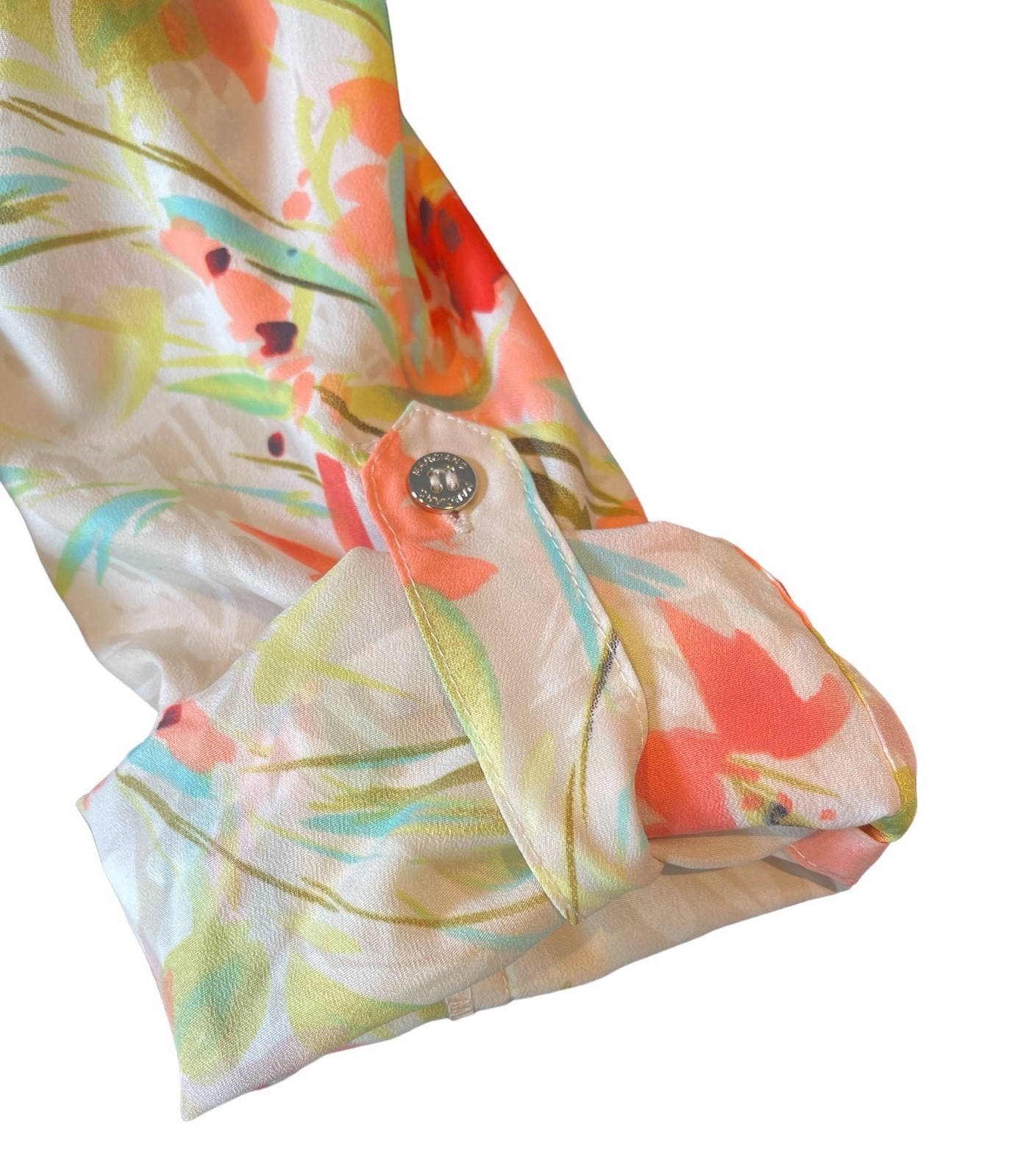 Y2K Marciano x Guess Botanica Floral Long-Sleeve V-Neckline Romper Shorts Sz 0