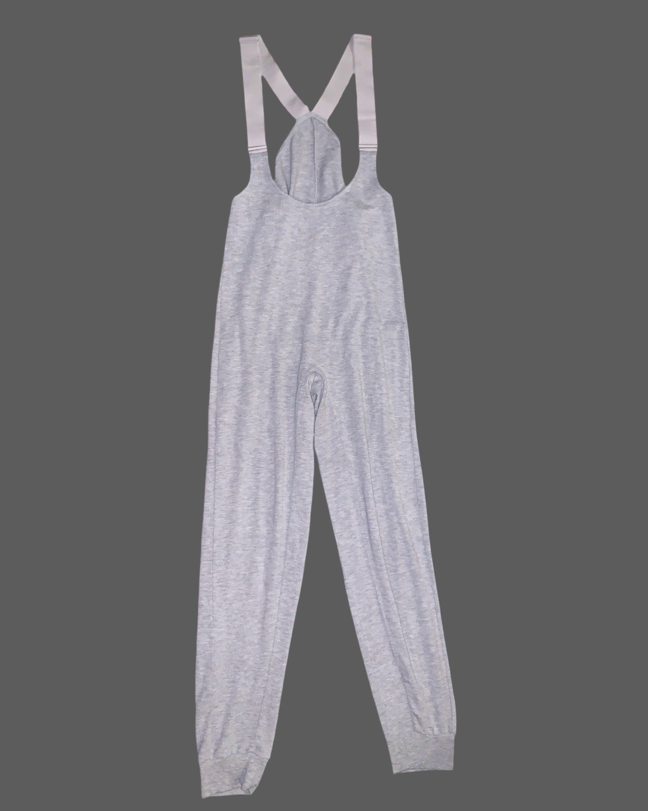 Alo Yoga Layback Jumpsuit Athletic Dove Gray M Athleisure Workout Soft Alolux