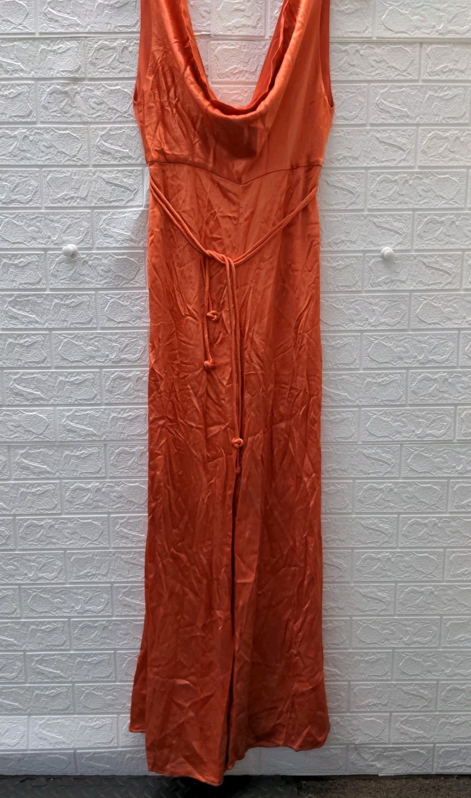 New Alexis Women’s Sare Cowl Neck Jumpsuit Sahara Sz M