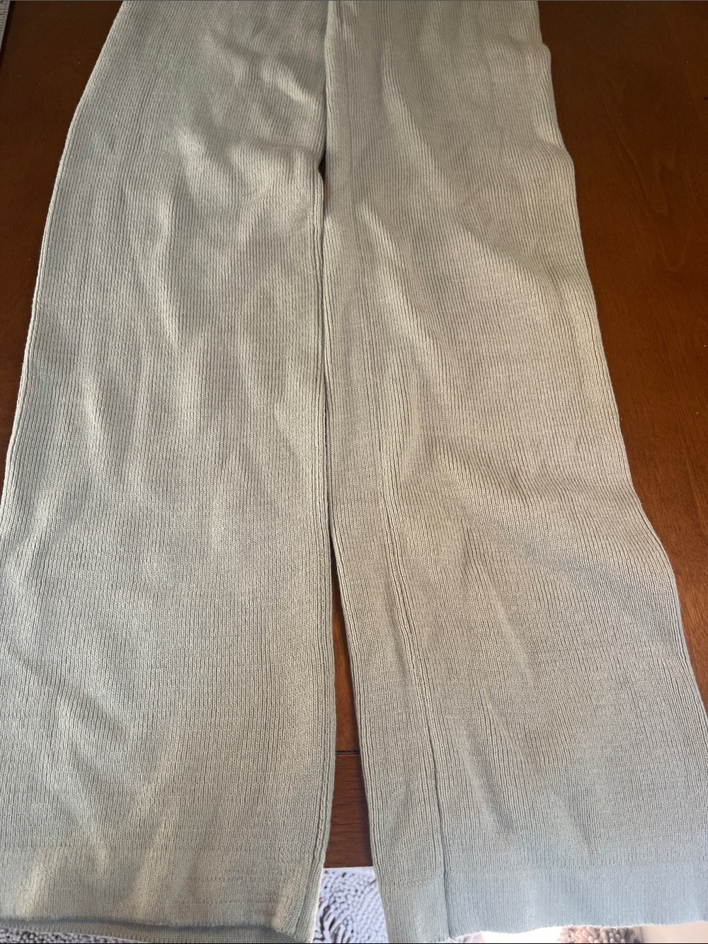 NWT Sincerly Jules Knit Pants Leggings in Light Sage Green XS
