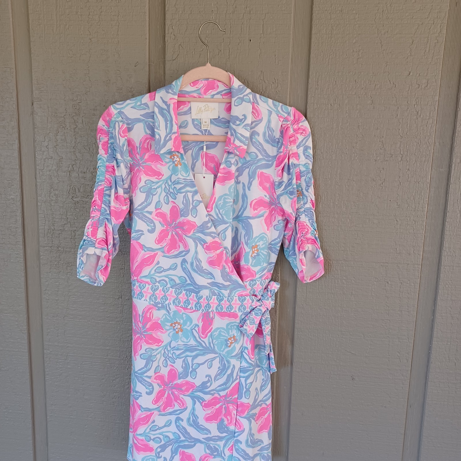 Lilly Pulitzer Ibby Skirted Romper Size M Preppy In Beachside Haven Engine