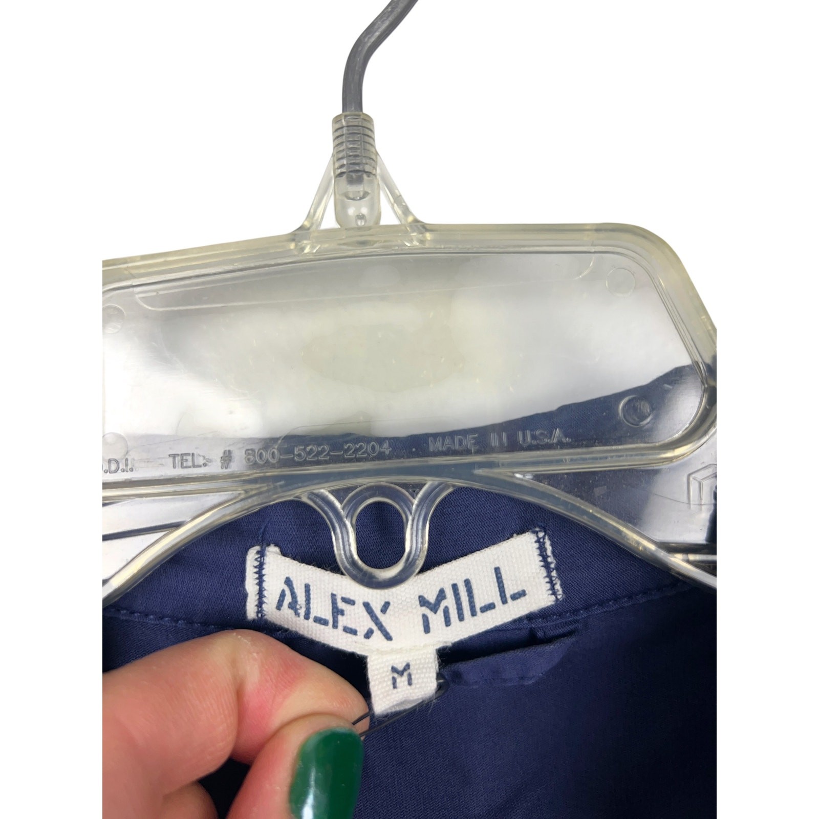 Alex Mill Standard Zip Jumpsuit Herringbone Midnight Blue Cotton One Piece M
