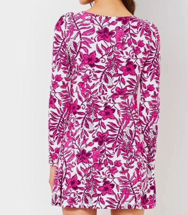 NWT Lilly Pulitzer Anne Skirted Romper In Elderber Blossom Size XXS
