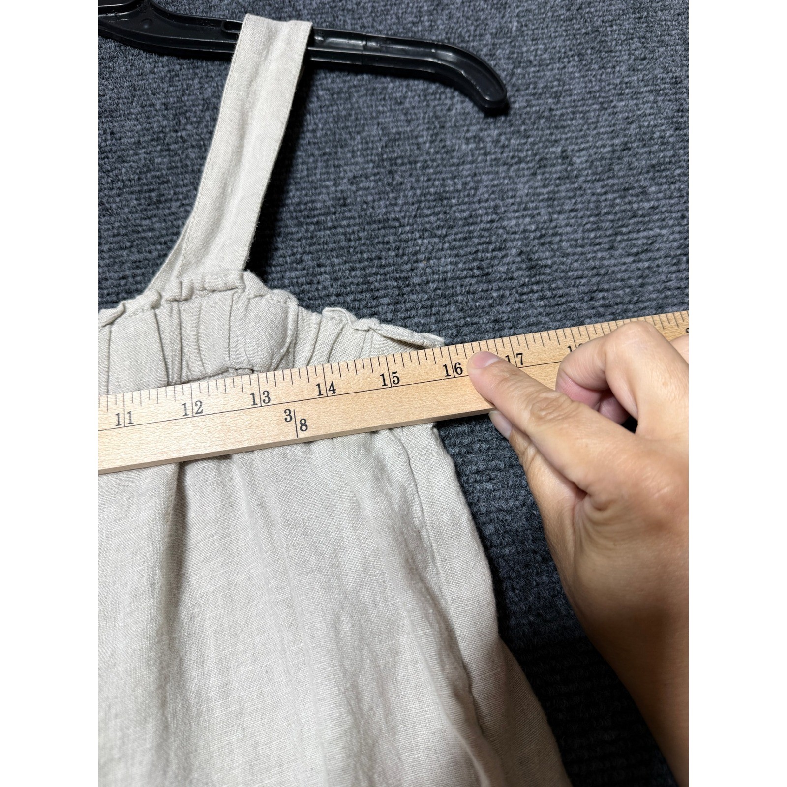 J.Crew Jumpsuit Women S Beige Excellent 100% Linen Wide Leg Adjustable Straps
