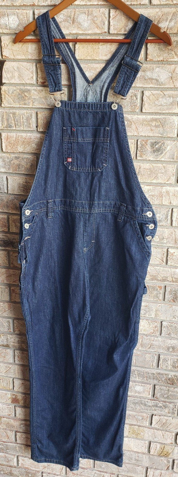 Dickies Bib Overall Carpenter Jeans Women’s Size Medium Blue