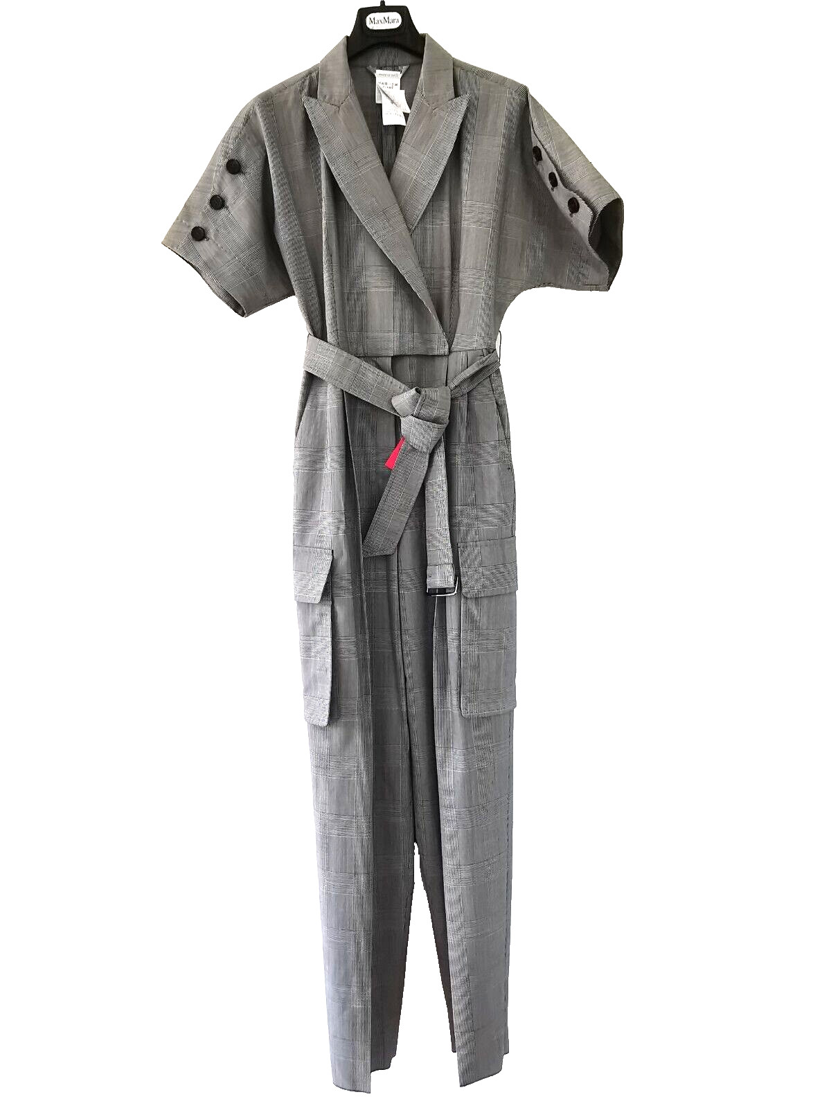 🌟MAX MARA Virgin WOOL Canvas Jumpsuit 4US_ 6Gb_ 34De_ 38It_ 36Fr ‘BARI’