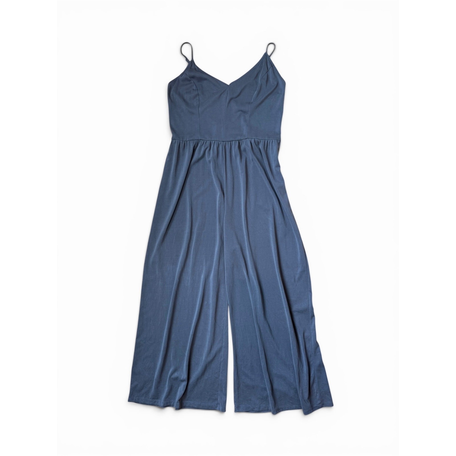 Kendall & Kylie Grey Flowy Wide Leg Cami Jumpsuit Cottage Women’s Size Large