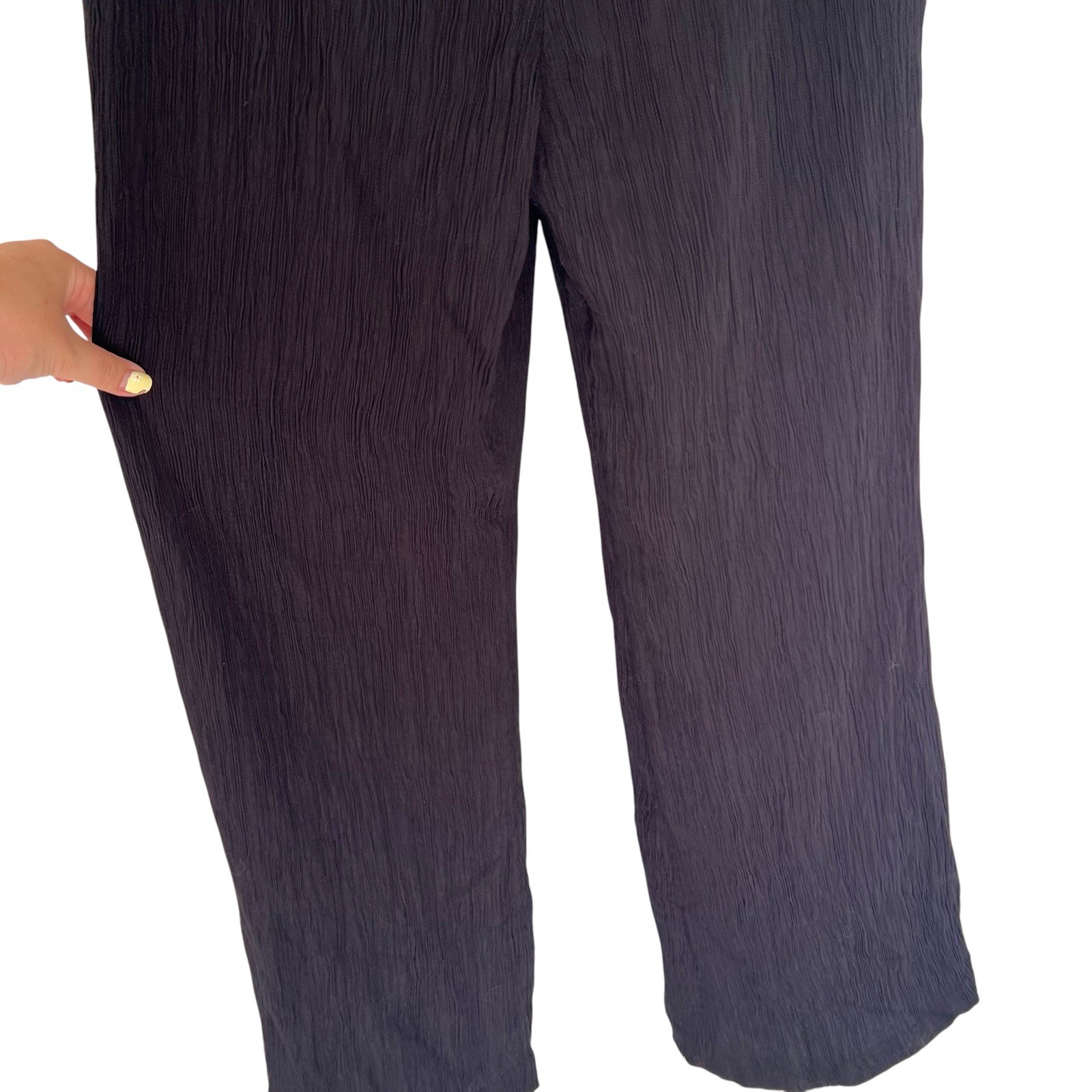 Alexis Jada Wide Leg Cut Out Halter Formal Tie Jumpsuit Black Size Small