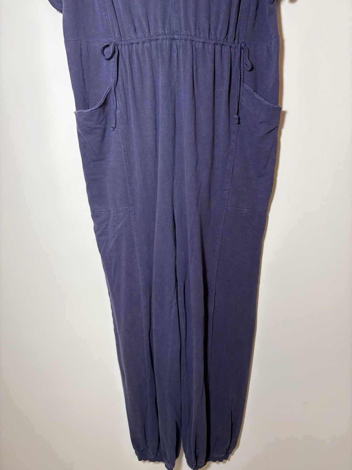 Daily Practice by Anthropologie Oversized Jumpsuit V-neckline Navy Sz S